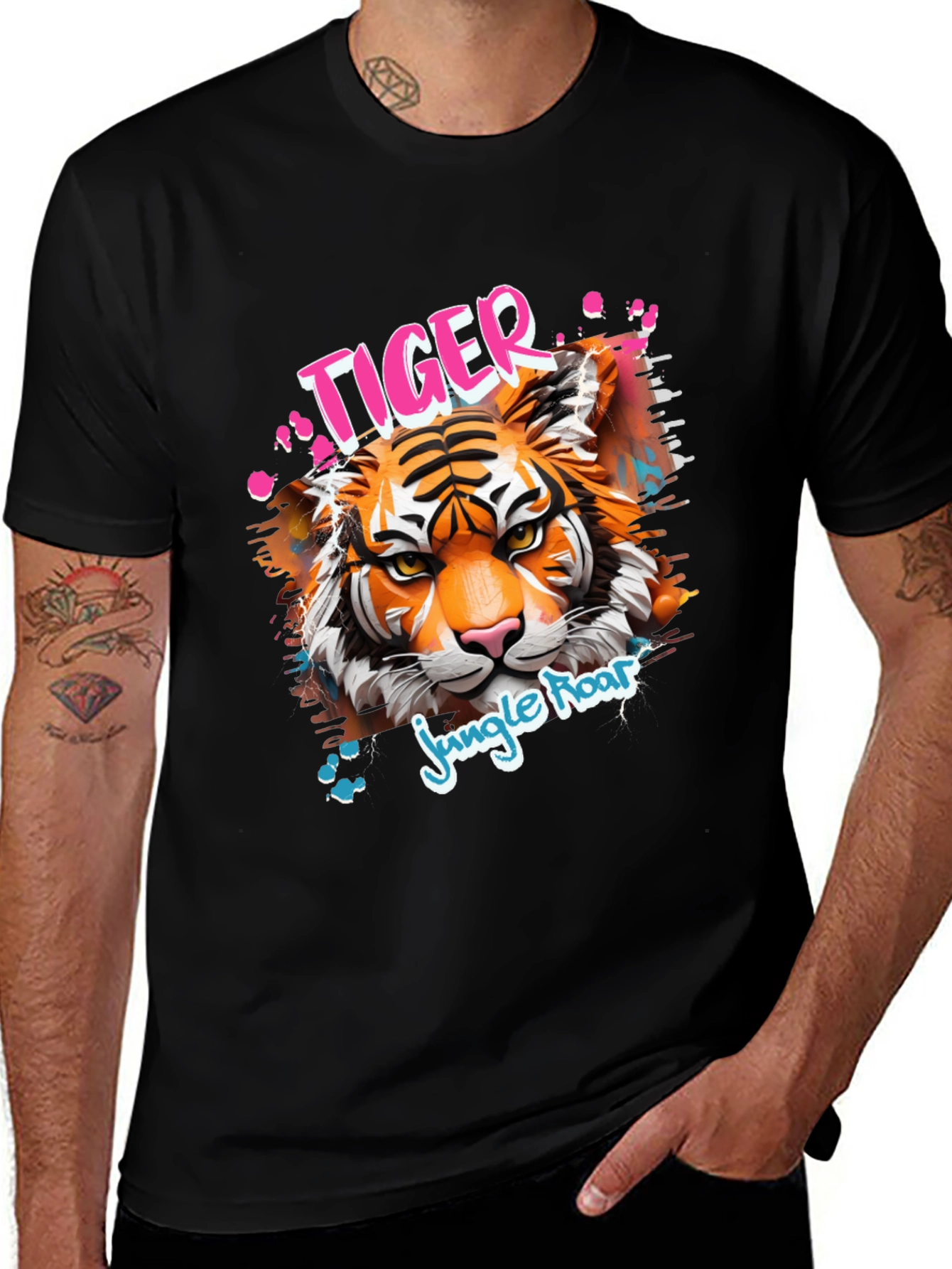 Variant 17 of Tiger Jungle Roar Graphic Tee