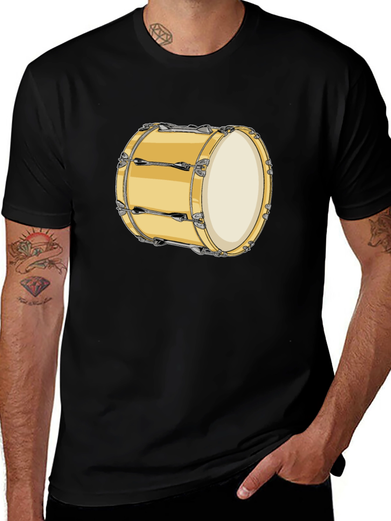 Variant 21 of Drum Graphic T-Shirt - Percussion Musician Tee