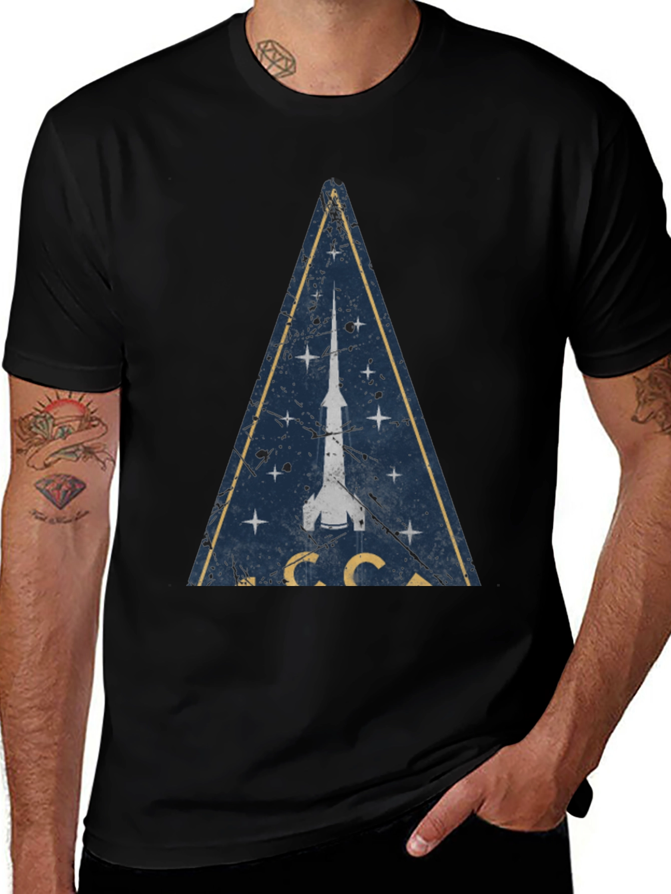Variant 10 of Vintage USSR Space Program T-Shirt