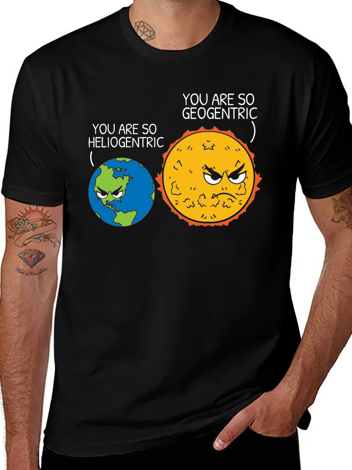 Variant 3 of Geocentric Heliocentric Graphic Tee