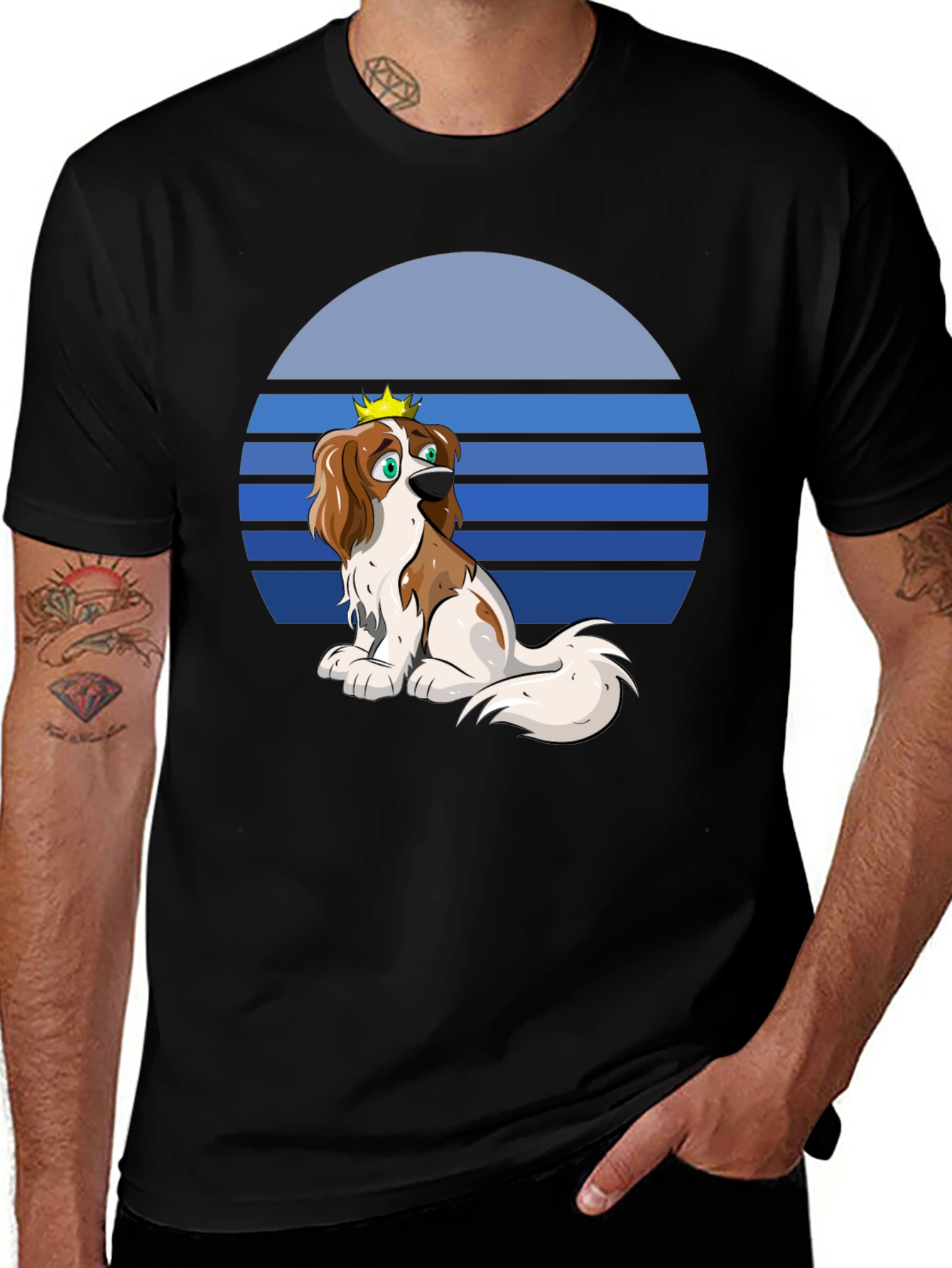 Variant 5 of Dog King Graphic Tee - Fun Novelty Design