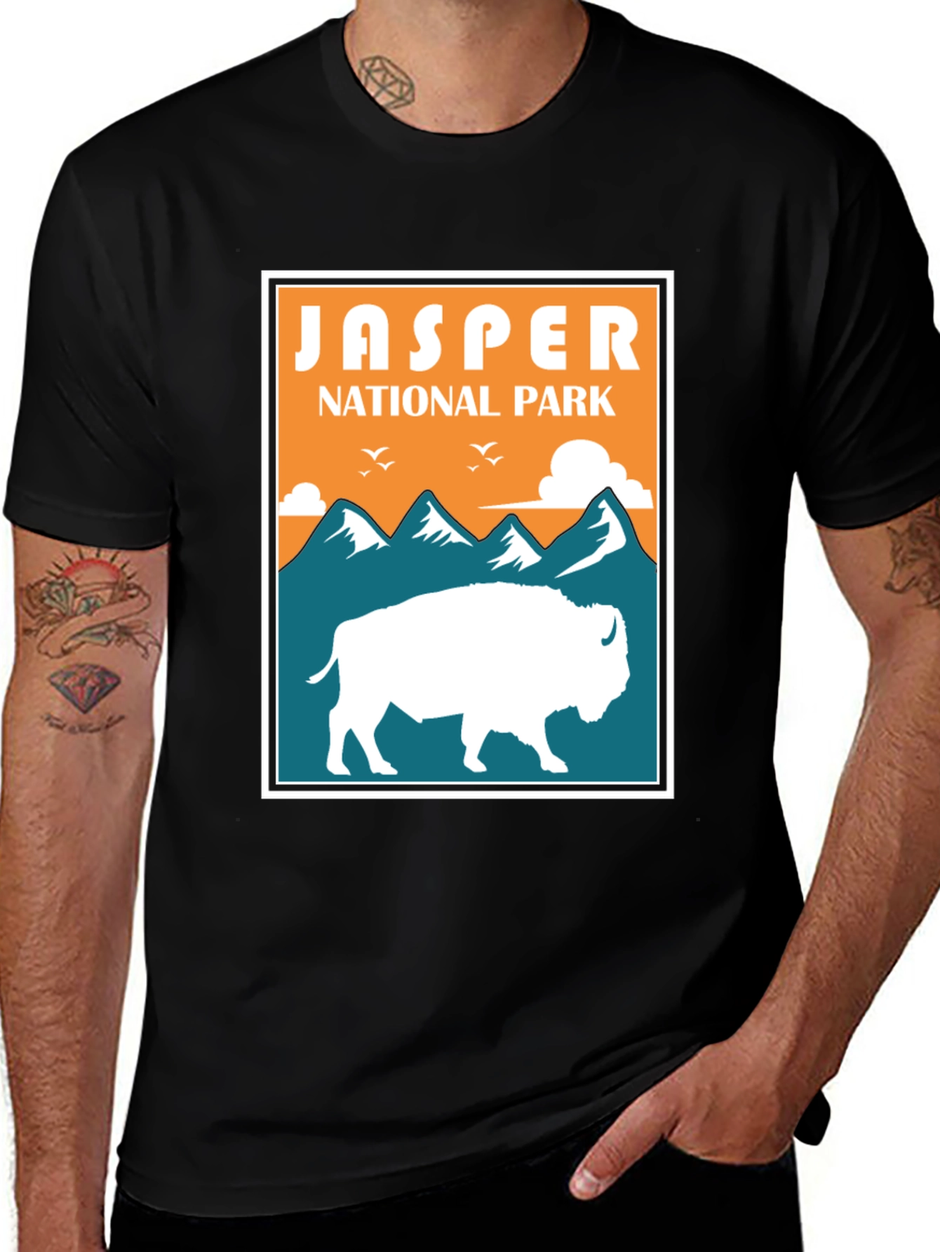 Variant 27 of Jasper National Park Bison Graphic T-Shirt