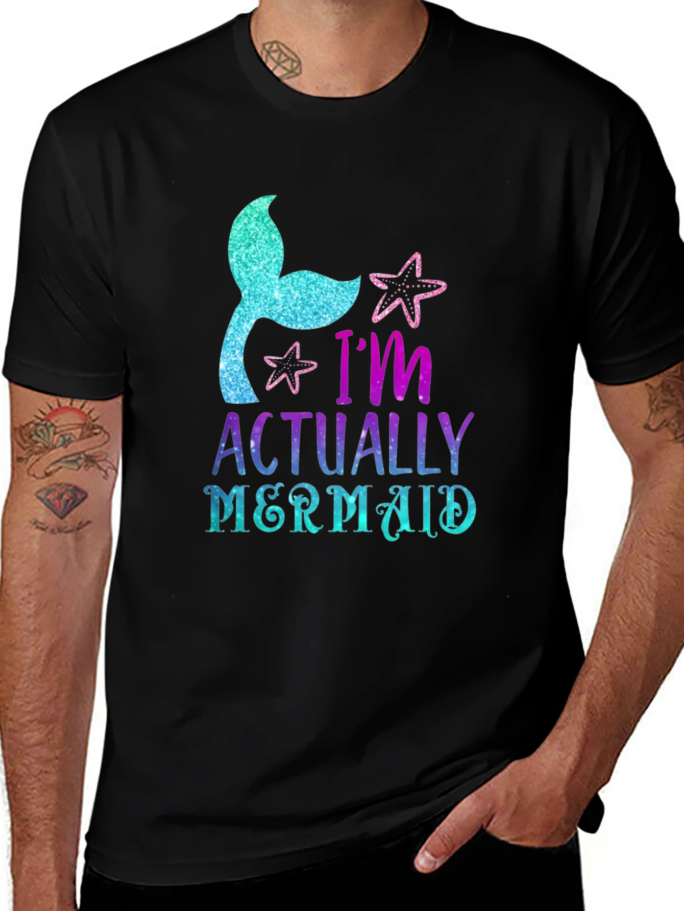 I'm Actually a Mermaid Graphic T-Shirt