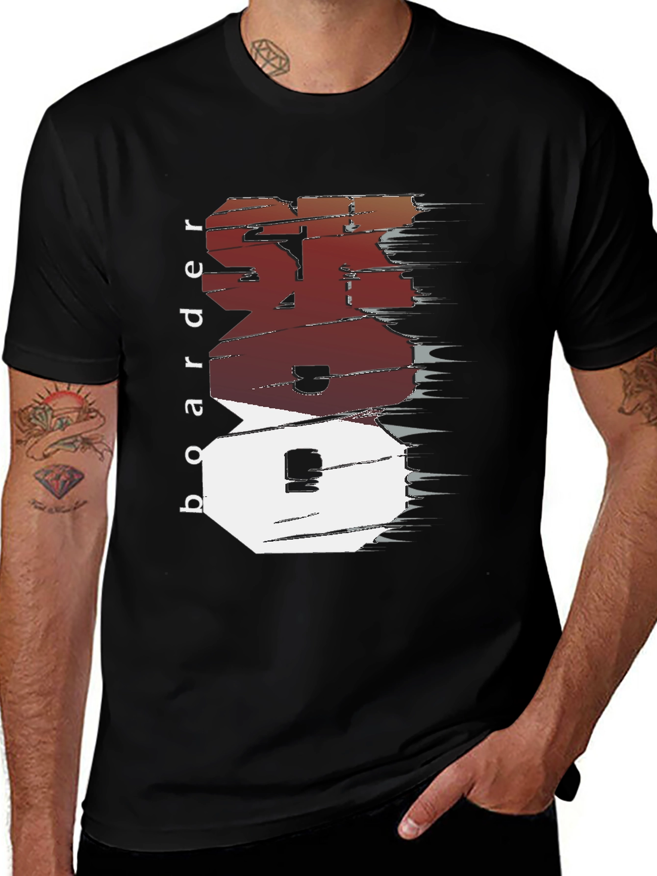 Variant 7 of Cool Boarder Design Tee