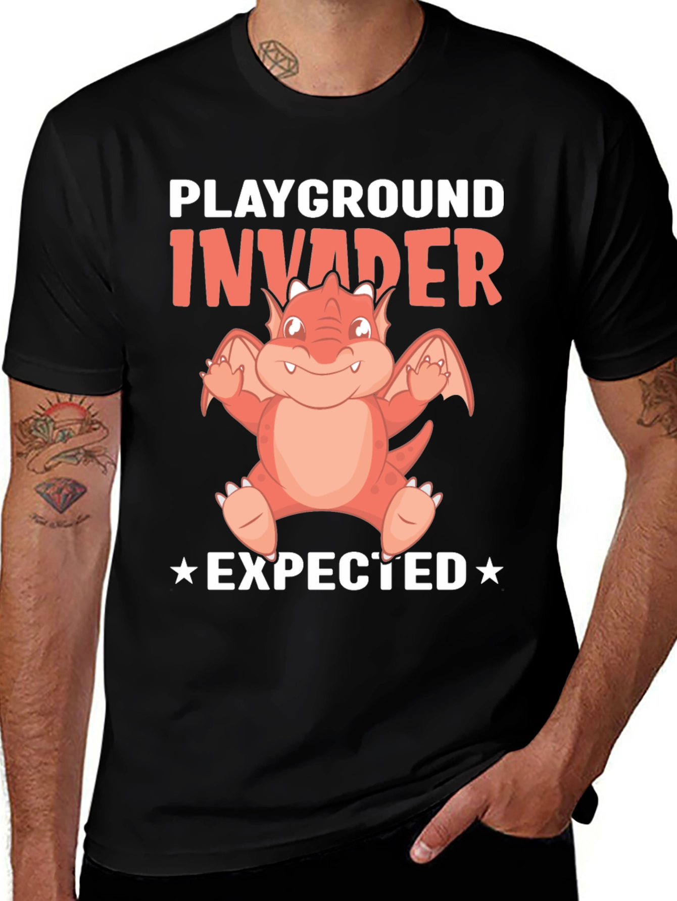 Variant 28 of Playground Invader Dragon T-Shirt