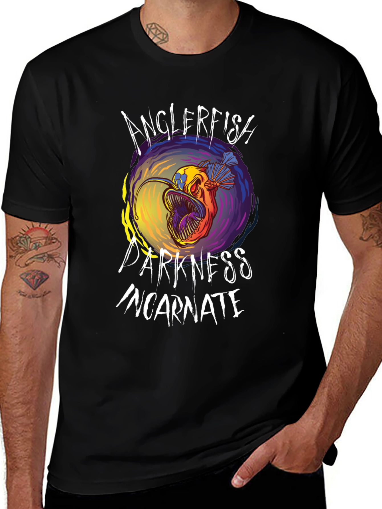 Variant 21 of Anglerfish Darkness Incarnate Graphic T-Shirt