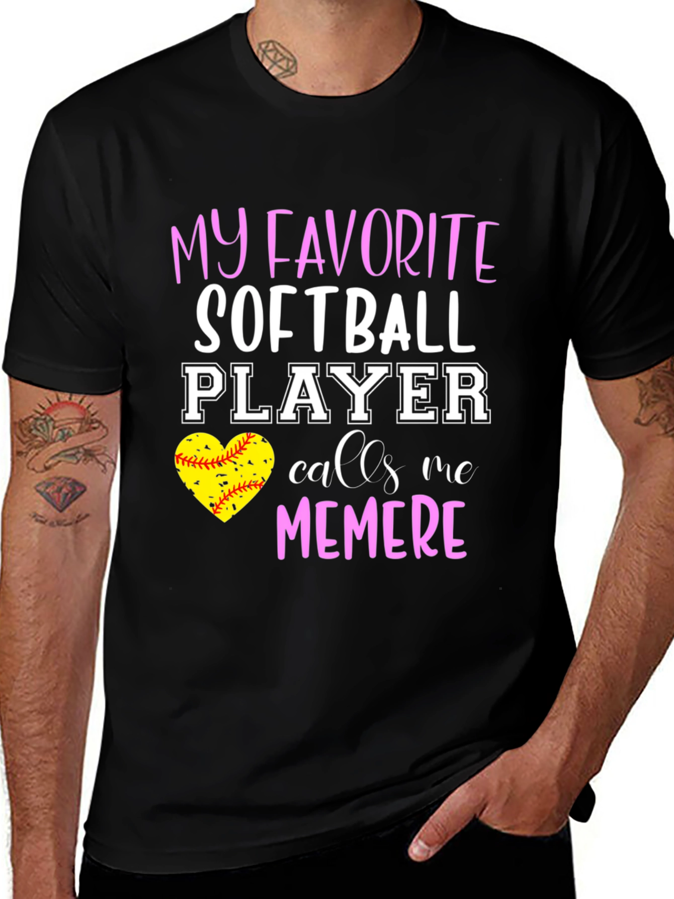 Variant 22 of My Favorite Softball Player Calls Me Memere T-Shirt