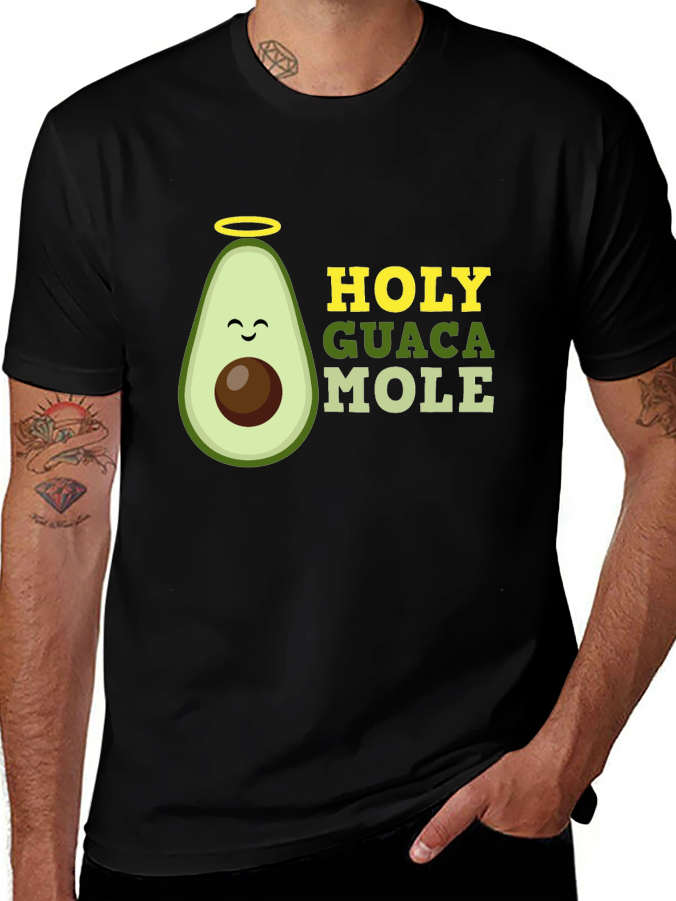 Variant 20 of Holy Guacamole Graphic T-Shirt - Funny Avocado Tee