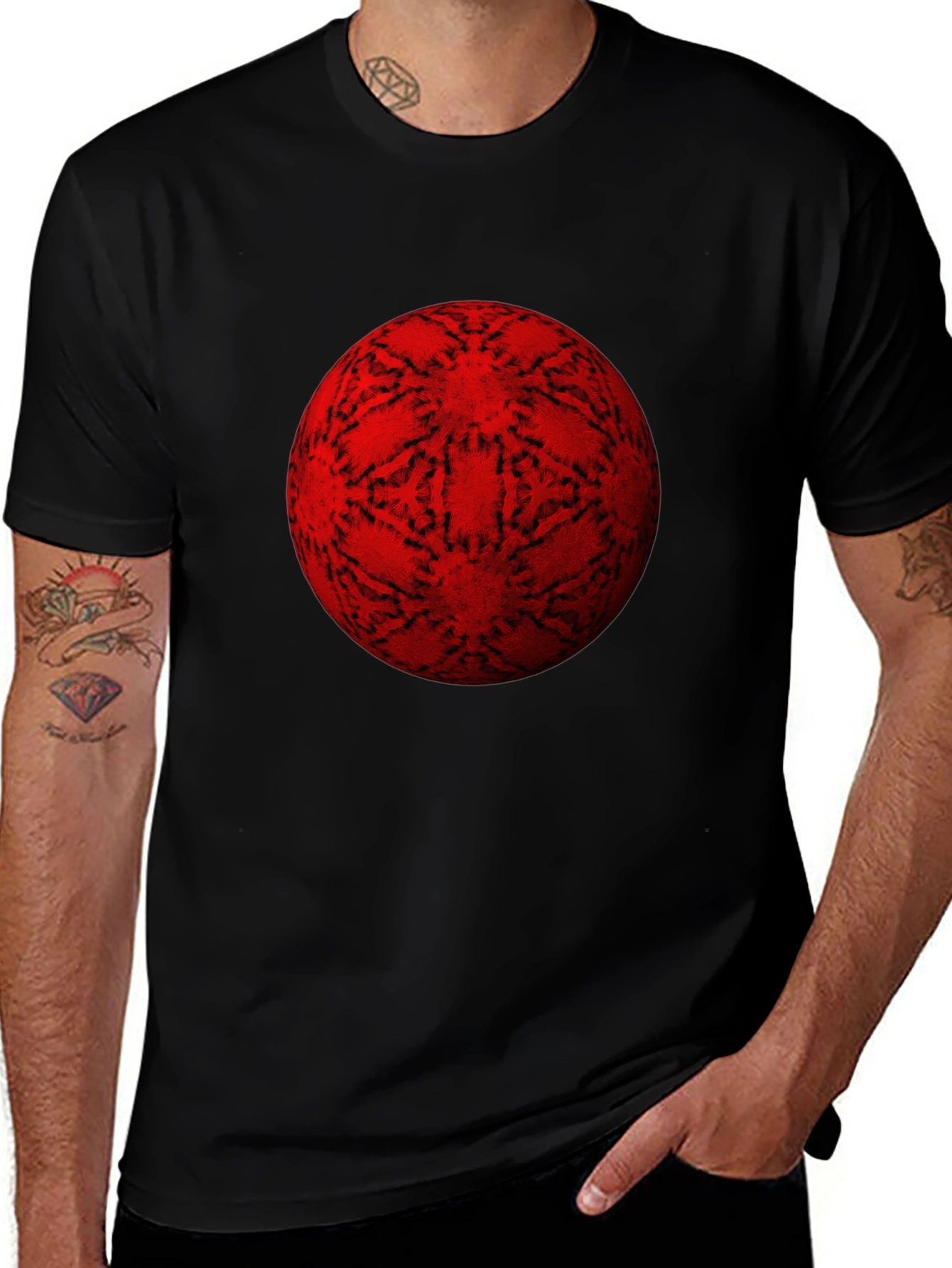 Variant 23 of Red Orb Graphic Tee - Classic Fit