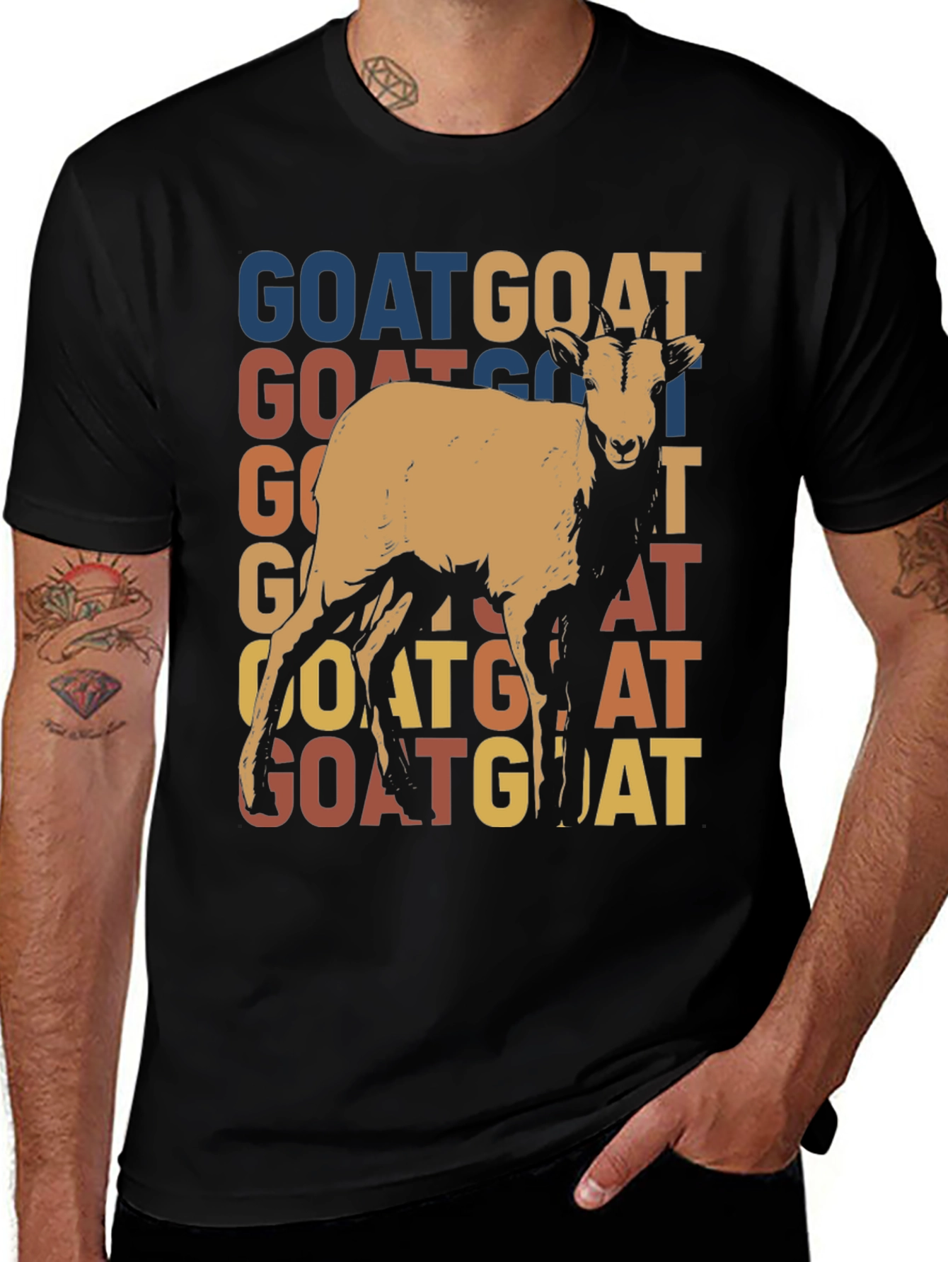 Variant 29 of Retro Goat Graphic Tee