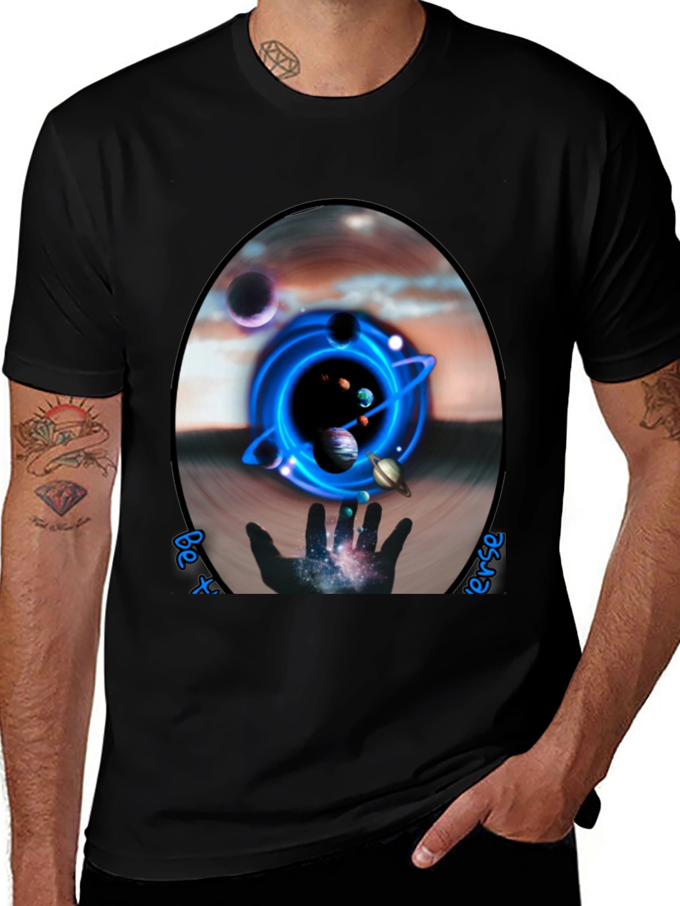 Variant 4 of Cosmic Universe T-Shirt - Galaxy Design