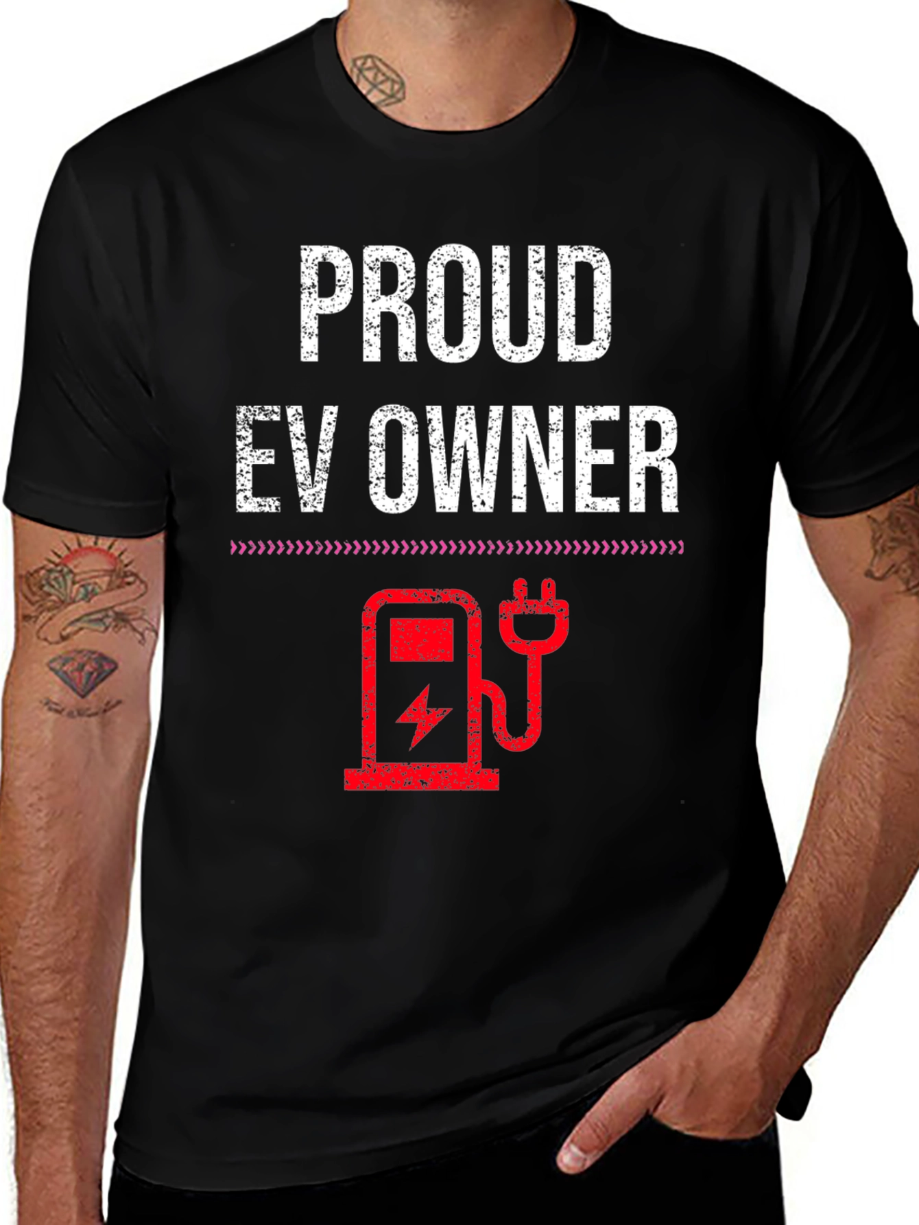 Proud EV Owner T-Shirt - Electric Vehicle Supporter Tee