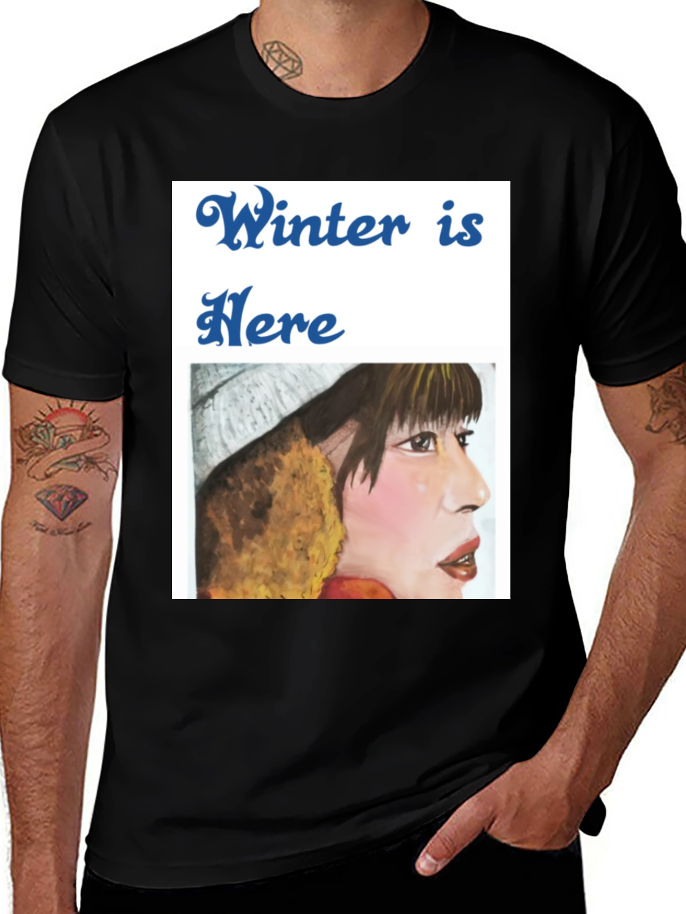 Variant 25 of Winter is Here Graphic T-Shirt
