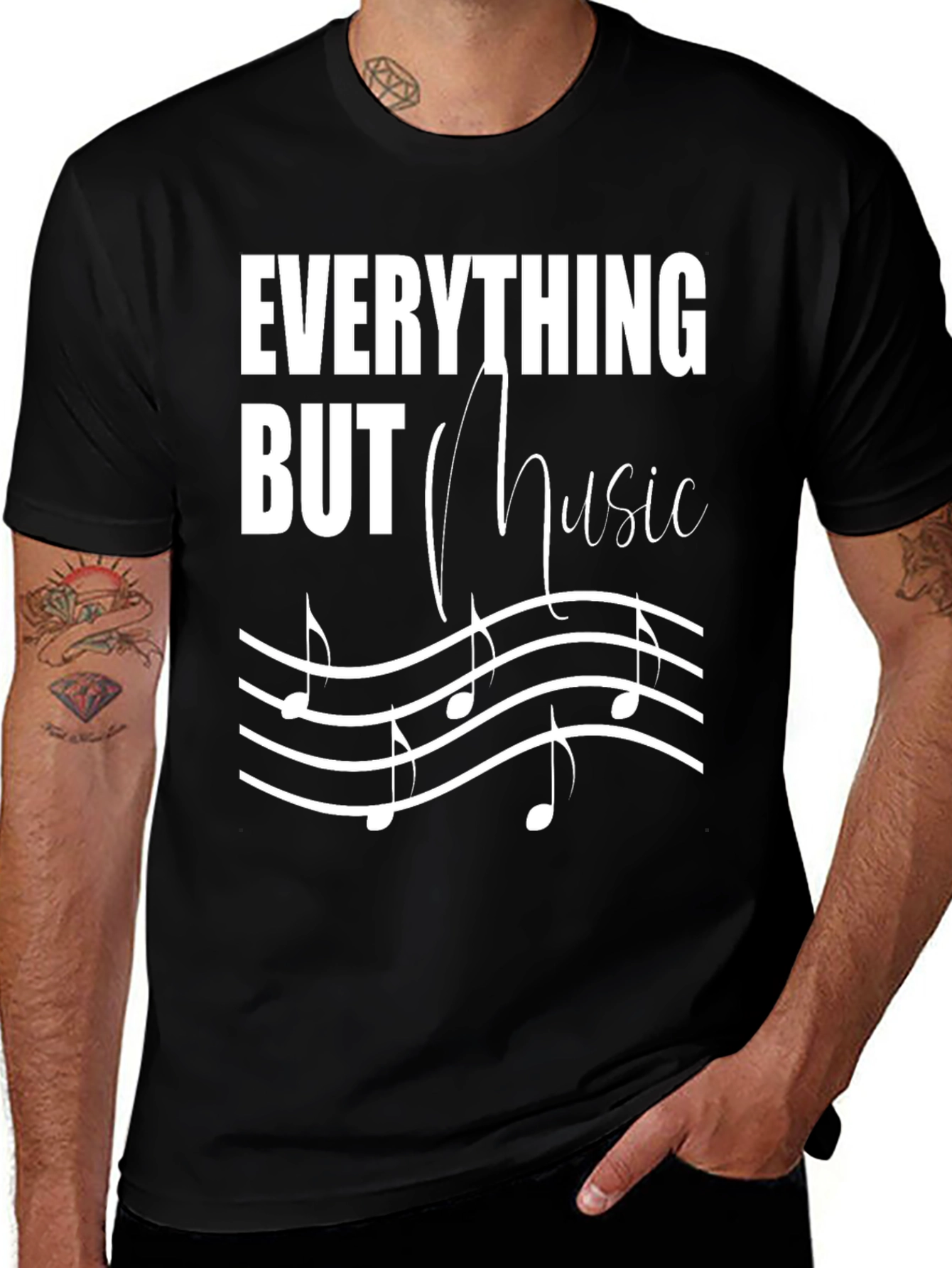 Variant 7 of Everything But Music Men's T-Shirt