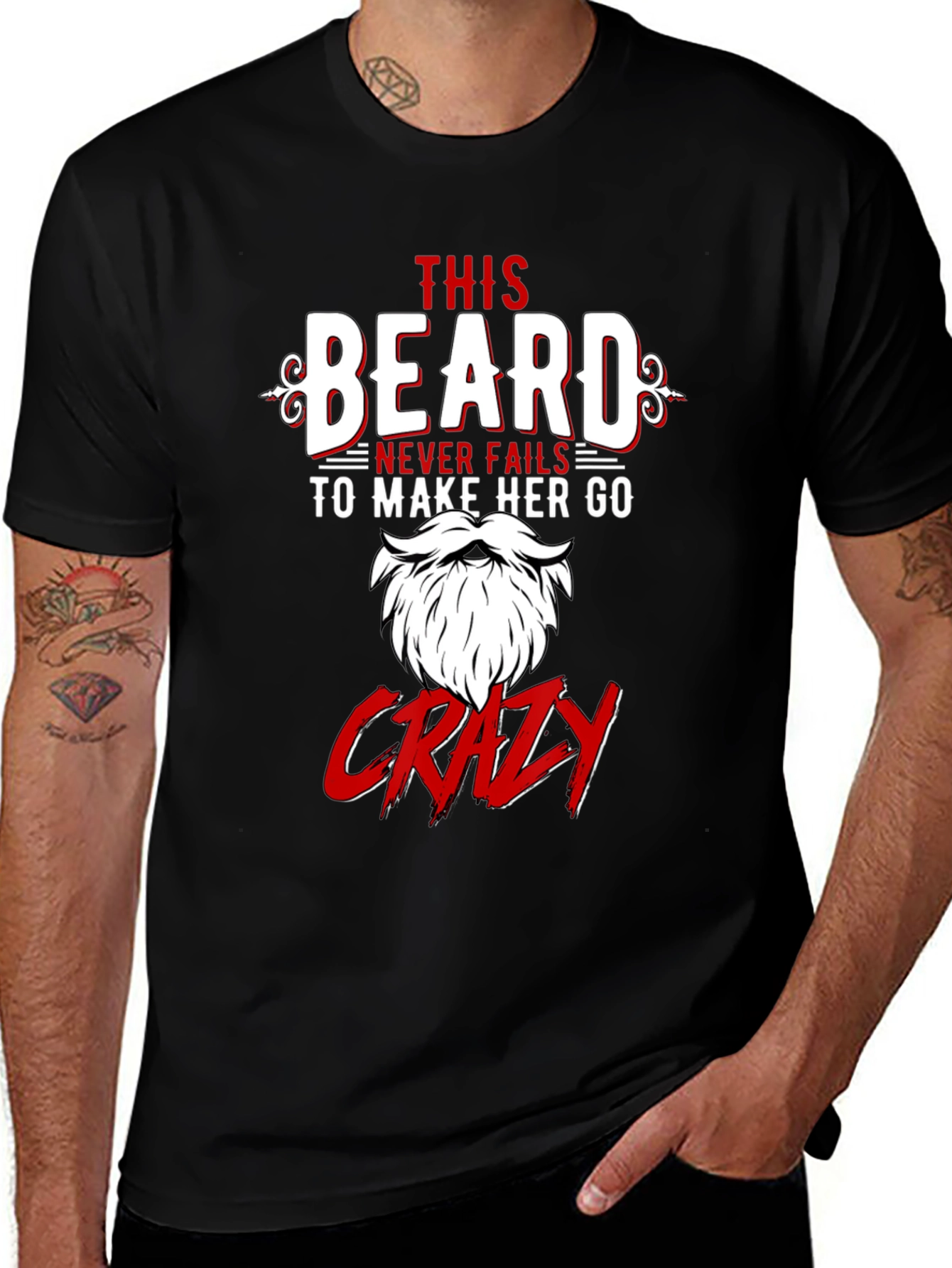 Variant 3 of Beard Makes Her Go Crazy T-Shirt