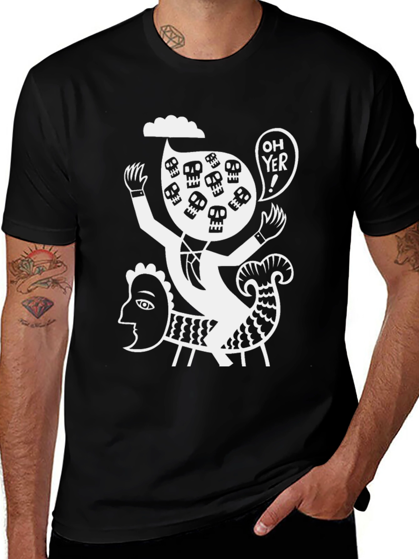 Variant 13 of Skull Humor Graphic T-Shirt