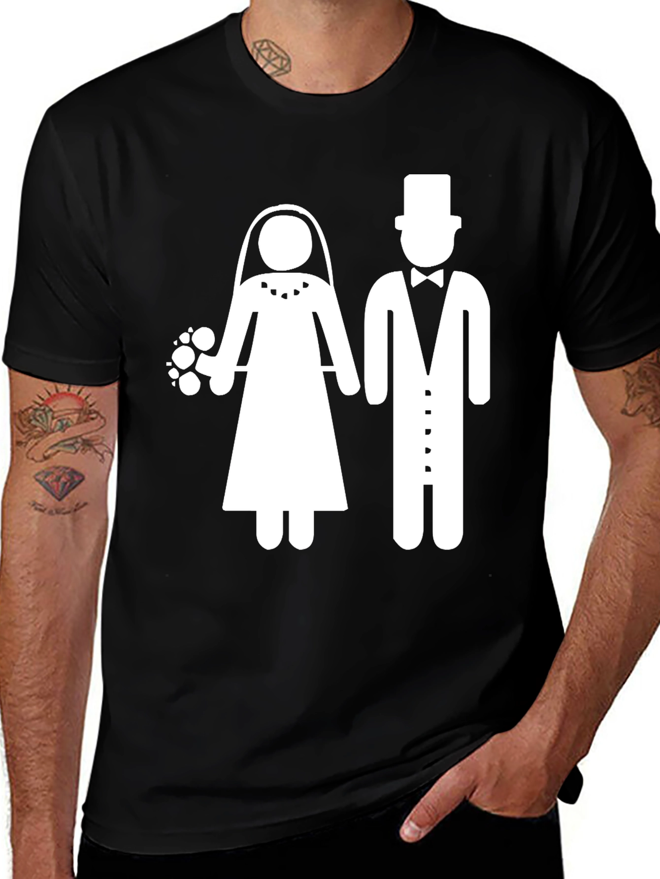 Bride & Groom T-Shirt - Wedding Celebration Tee
