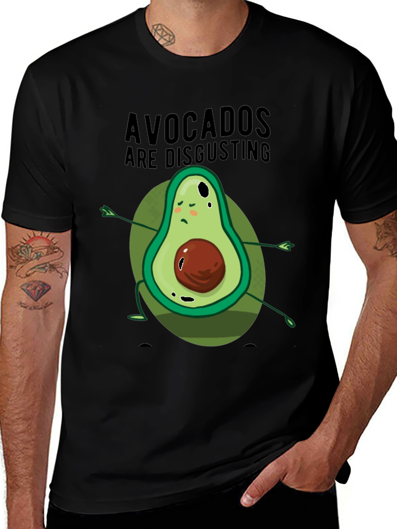 Variant 4 of Avocados Are Disgusting Graphic T-Shirt