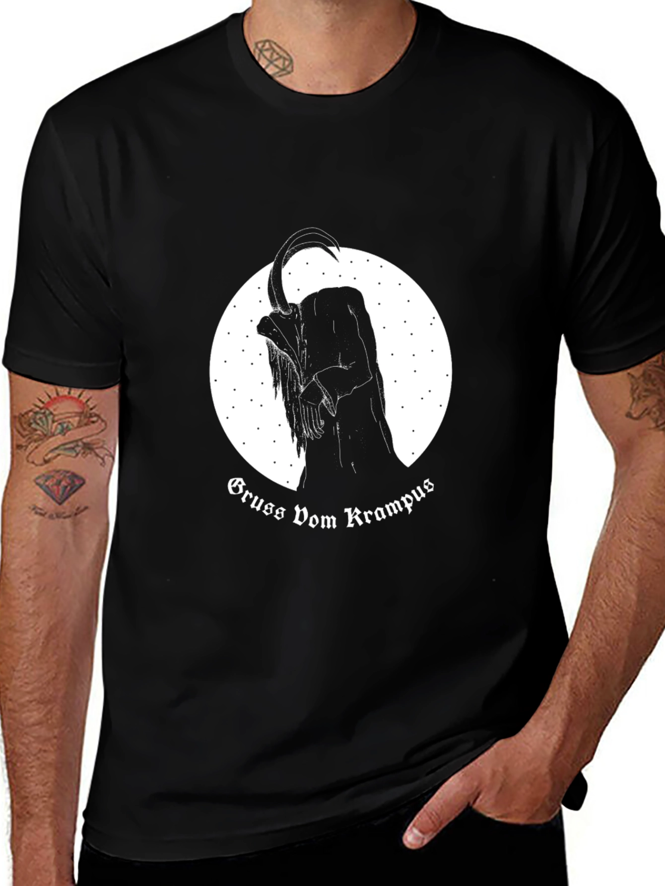 Gruss Vom Krampus Black T-Shirt