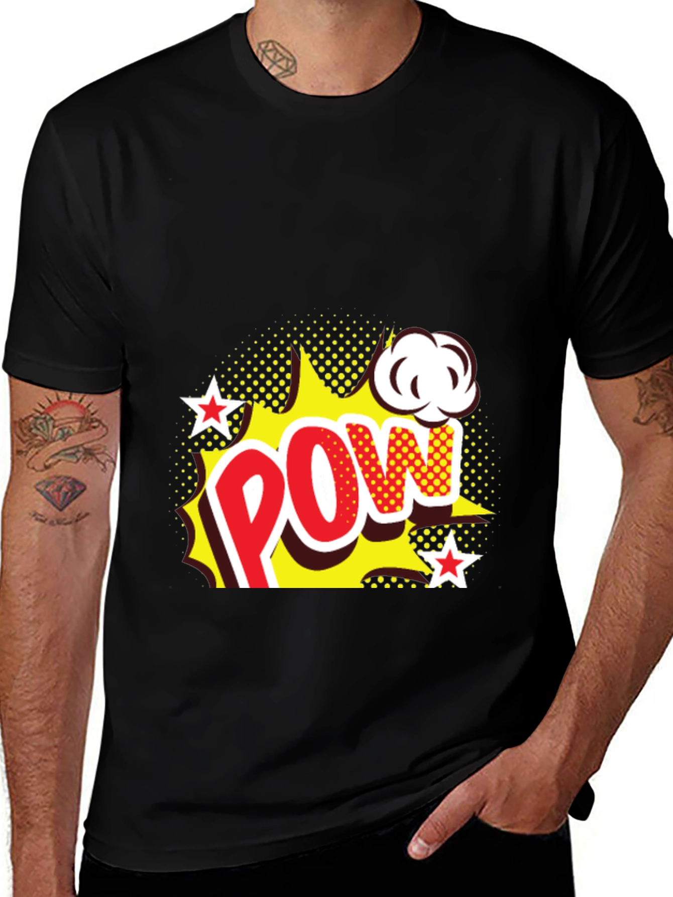 POW Comic T-Shirt - Black Graphic Tee