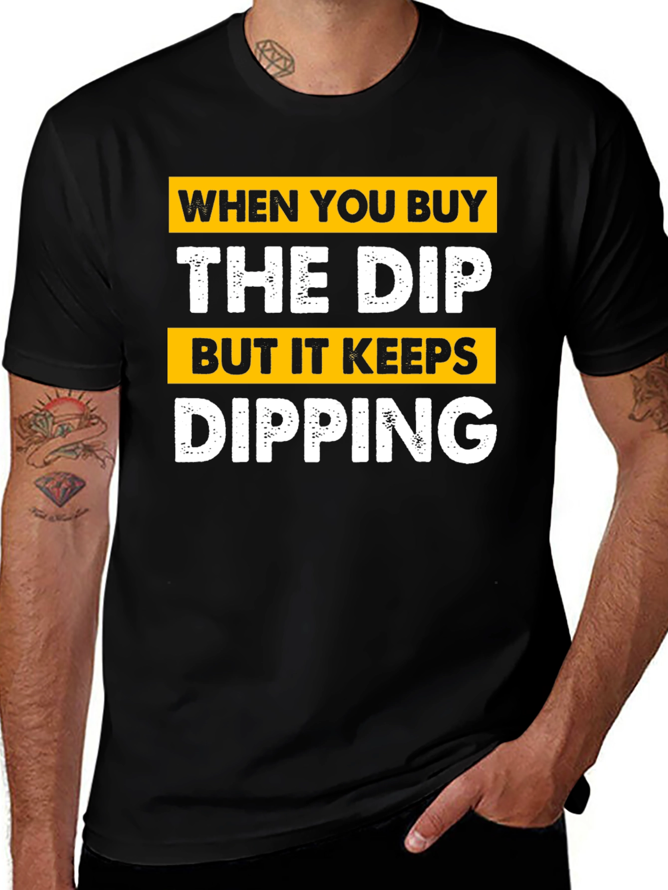 Variant 8 of Buy The Dip T-Shirt - Crypto Investor Tee