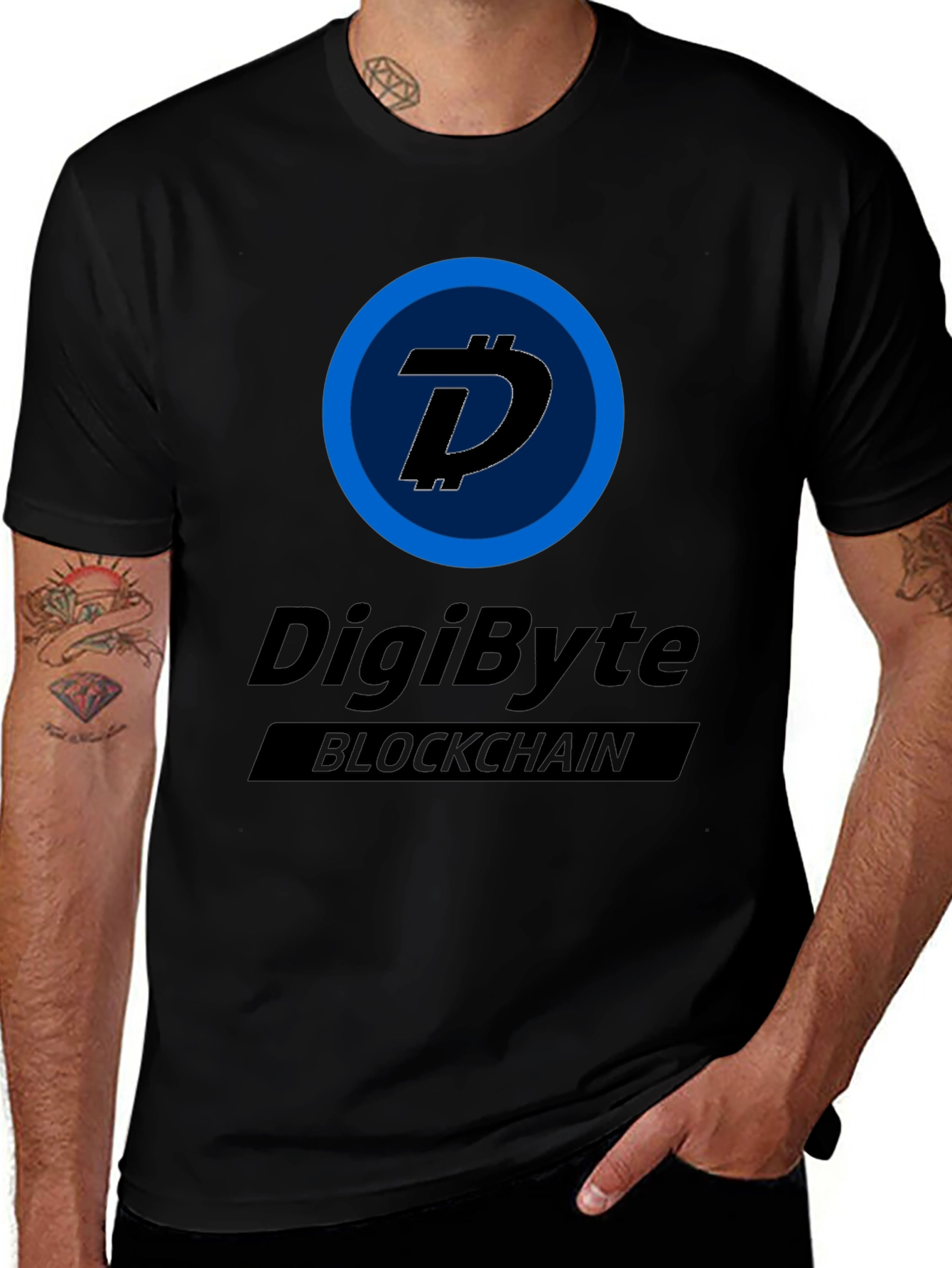 DigiByte Blockchain Black T-Shirt