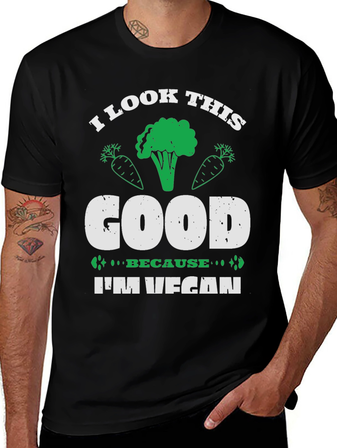 Variant 19 of Vegan T-Shirt - I Look This Good