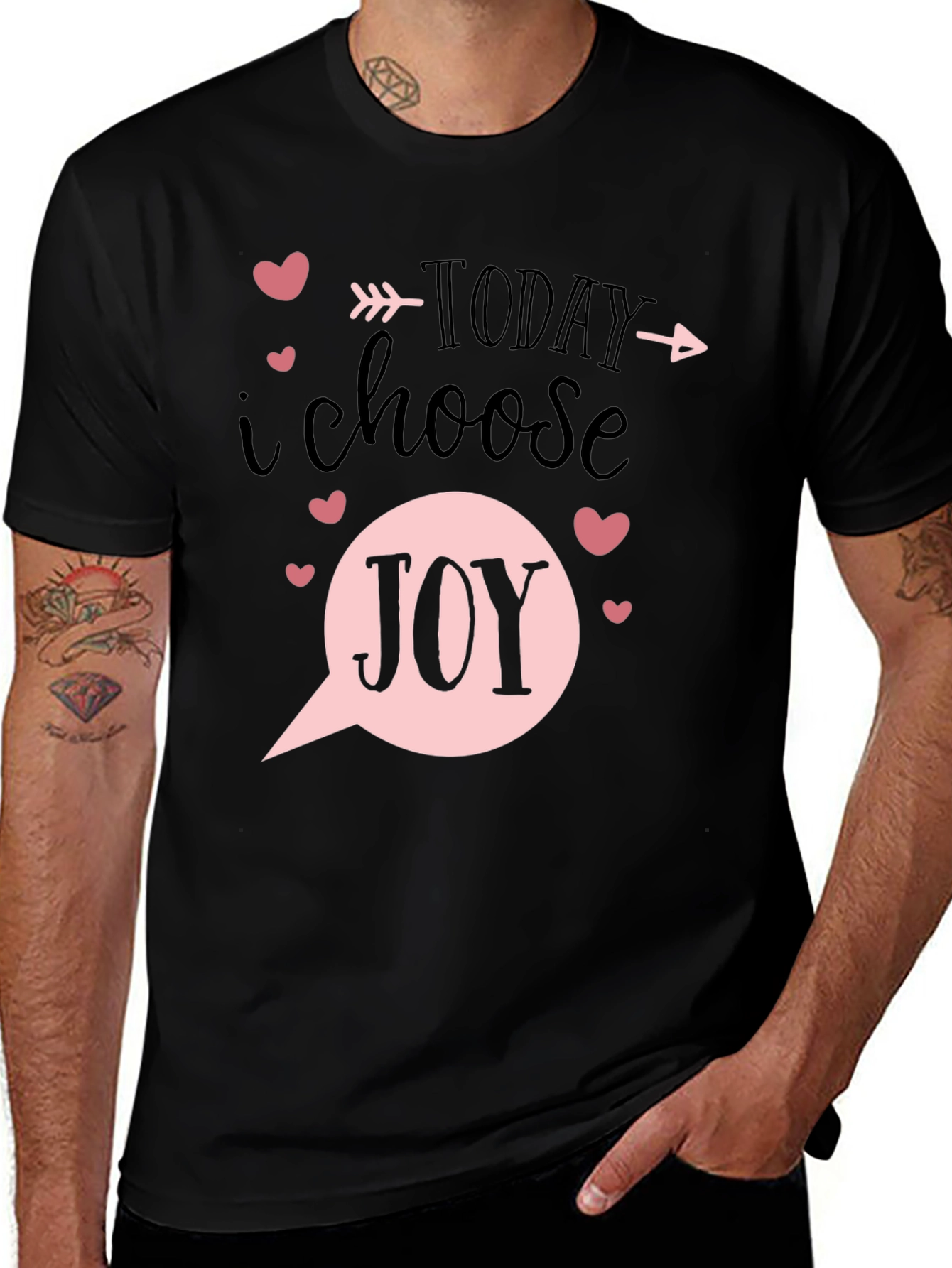 Variant 8 of Choose Joy T-Shirt - Inspirational Graphic Tee