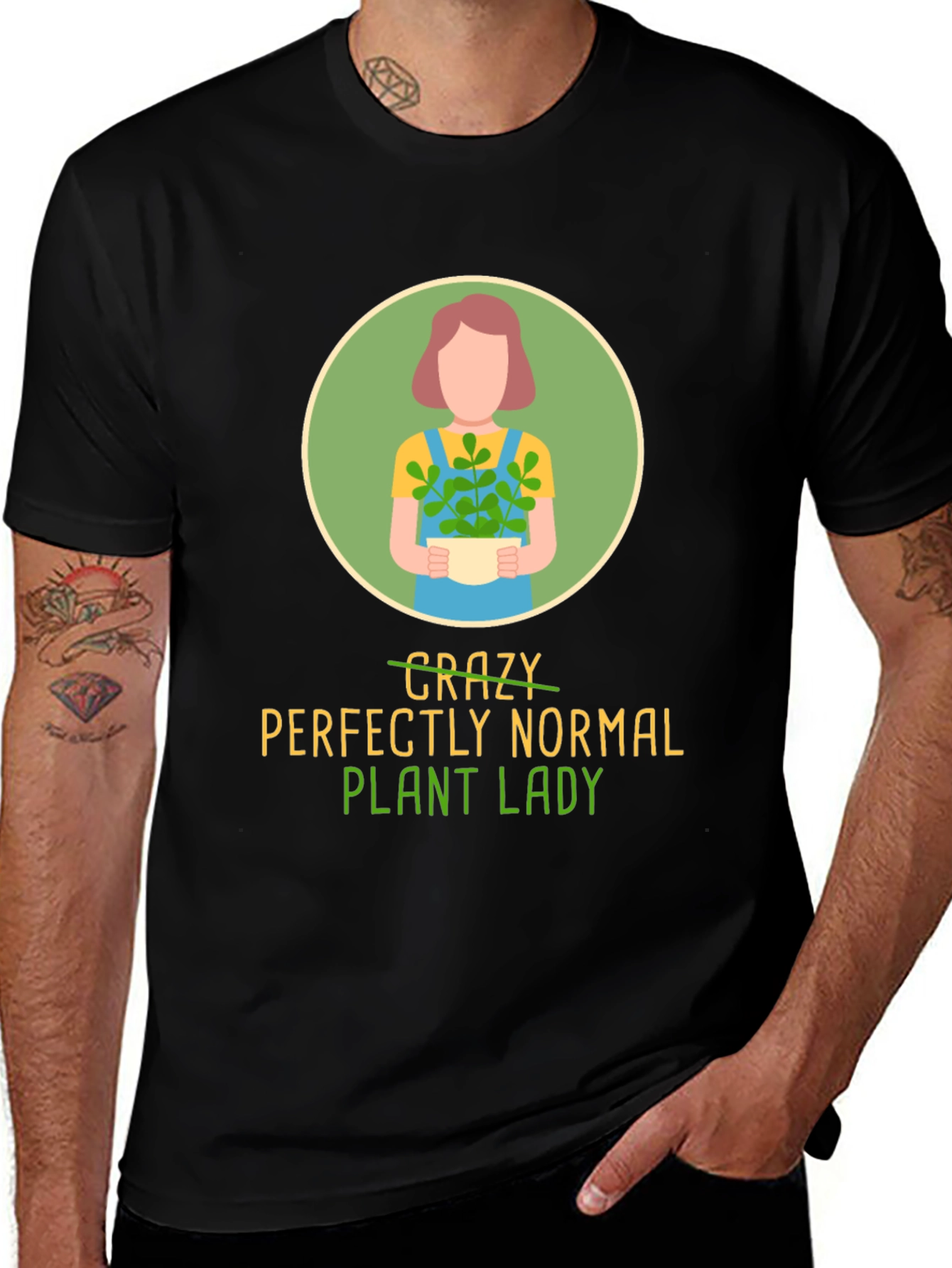 Variant 13 of Perfectly Normal Plant Lady T-Shirt