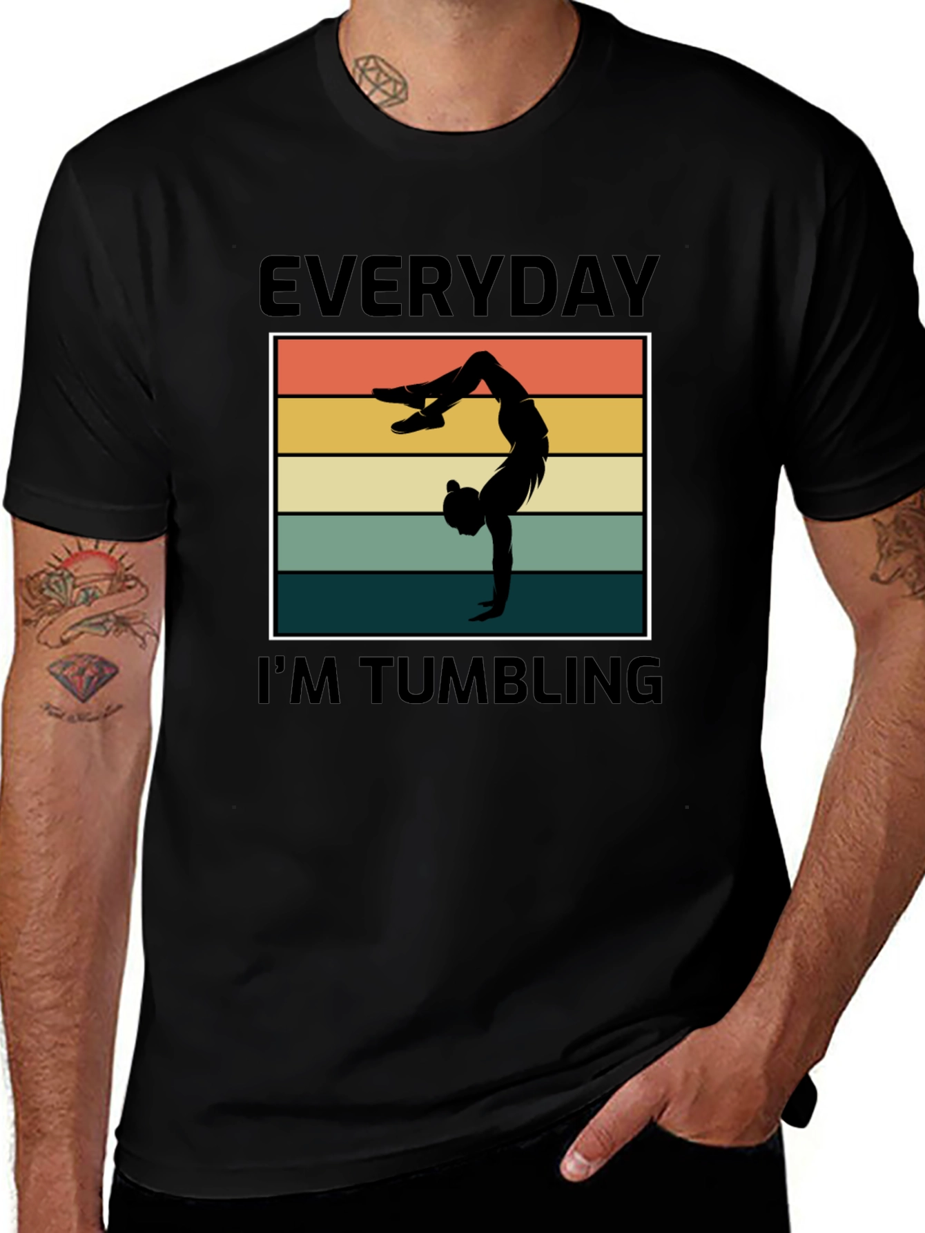 Variant 15 of Everyday I'm Tumbling Graphic Tee