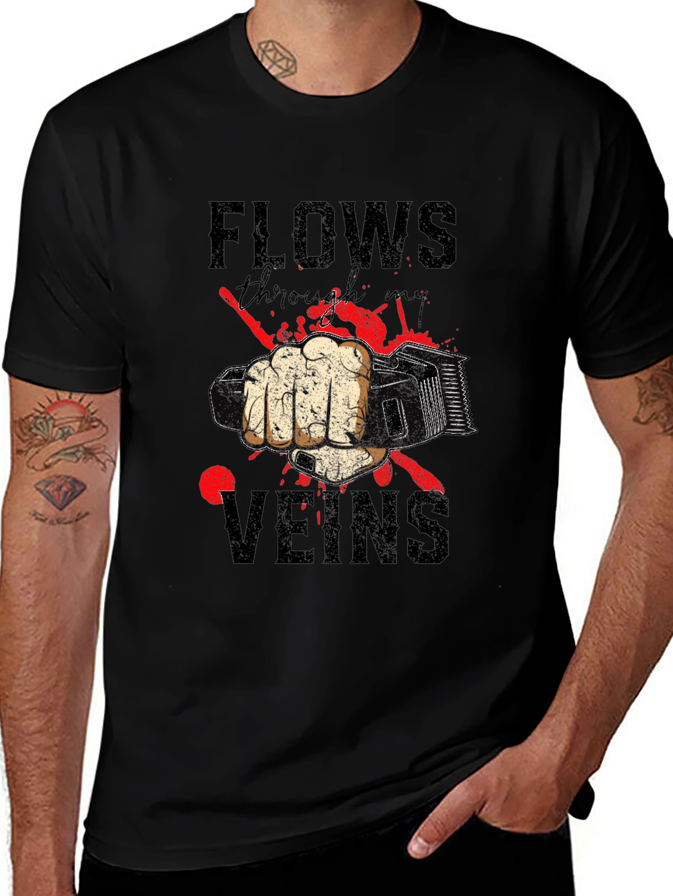 Flows Through My Veins Graphic Tee