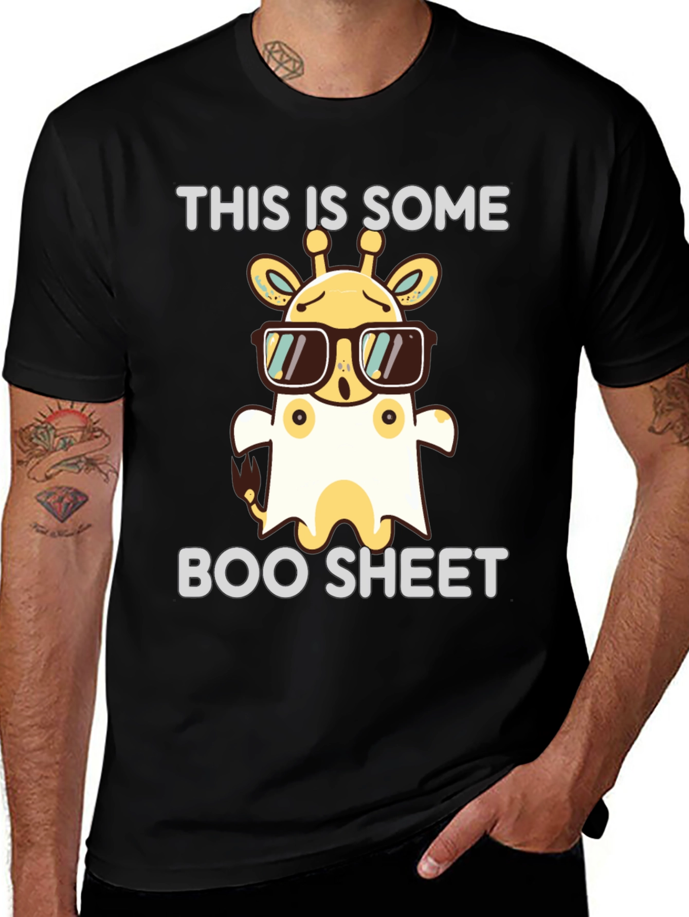 Variant 7 of Boo Sheet Giraffe Graphic Tee