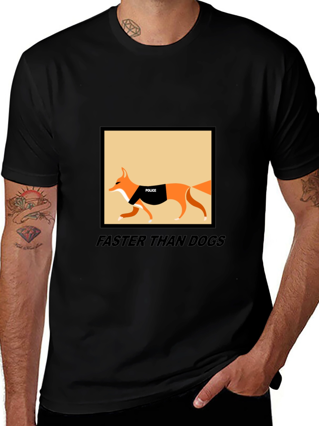 Variant 27 of Faster Than Dogs T-Shirt