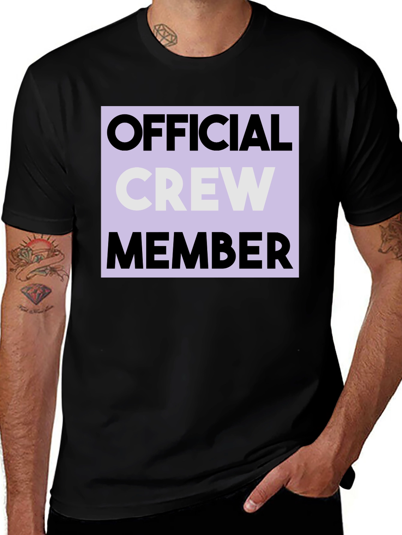 Official Crew Member Graphic Tee - Black