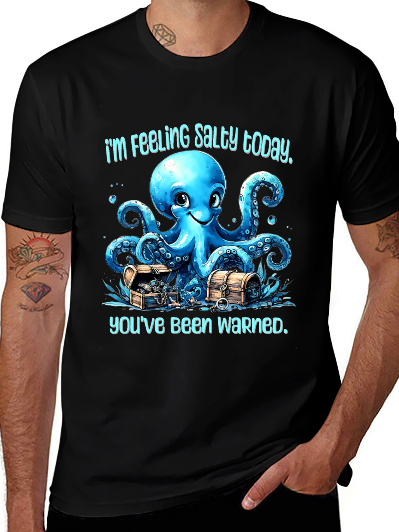 Variant 6 of Salty Octopus T-Shirt - You've Been Warned!