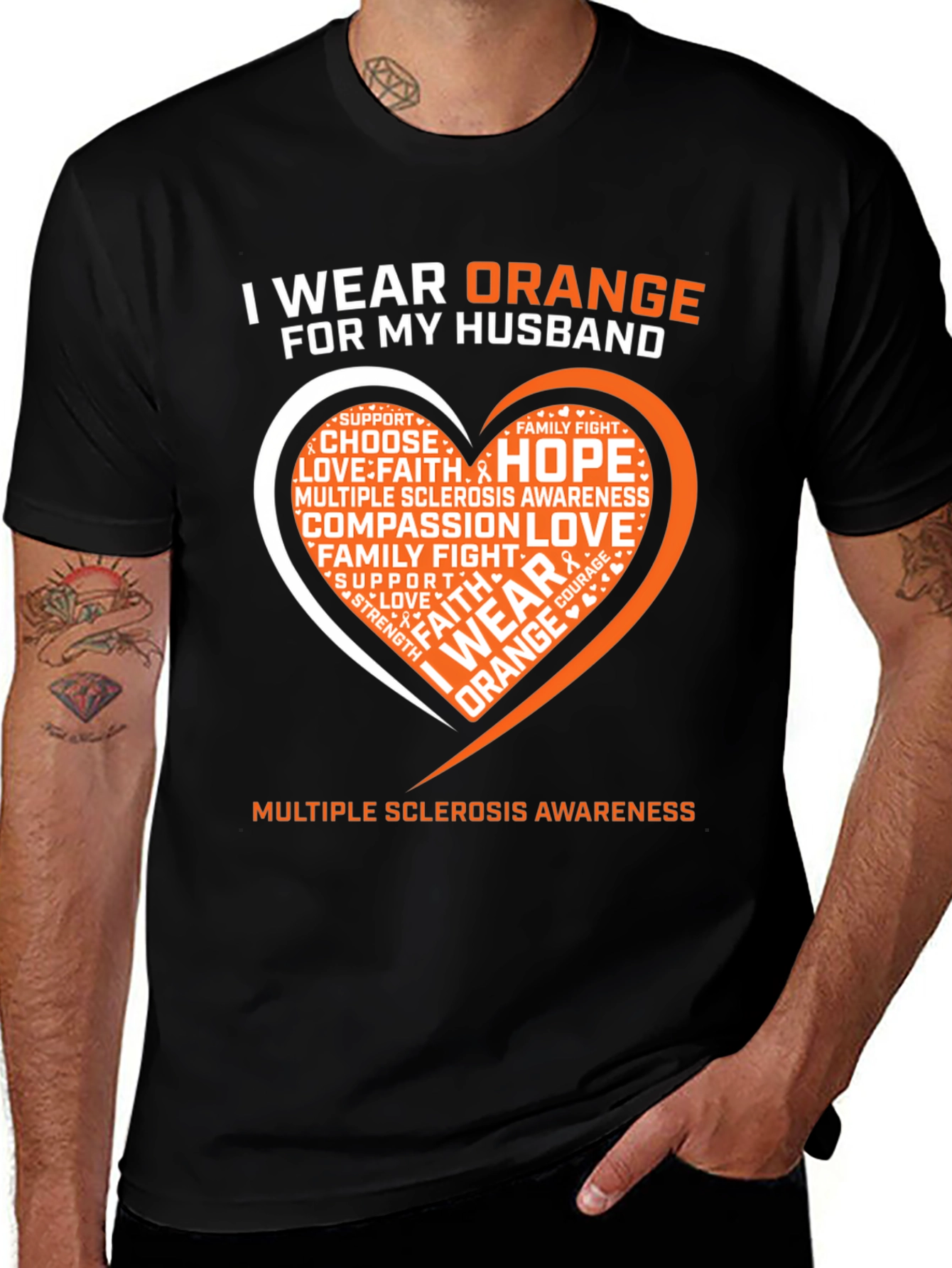 I Wear Orange For My Husband T-Shirt