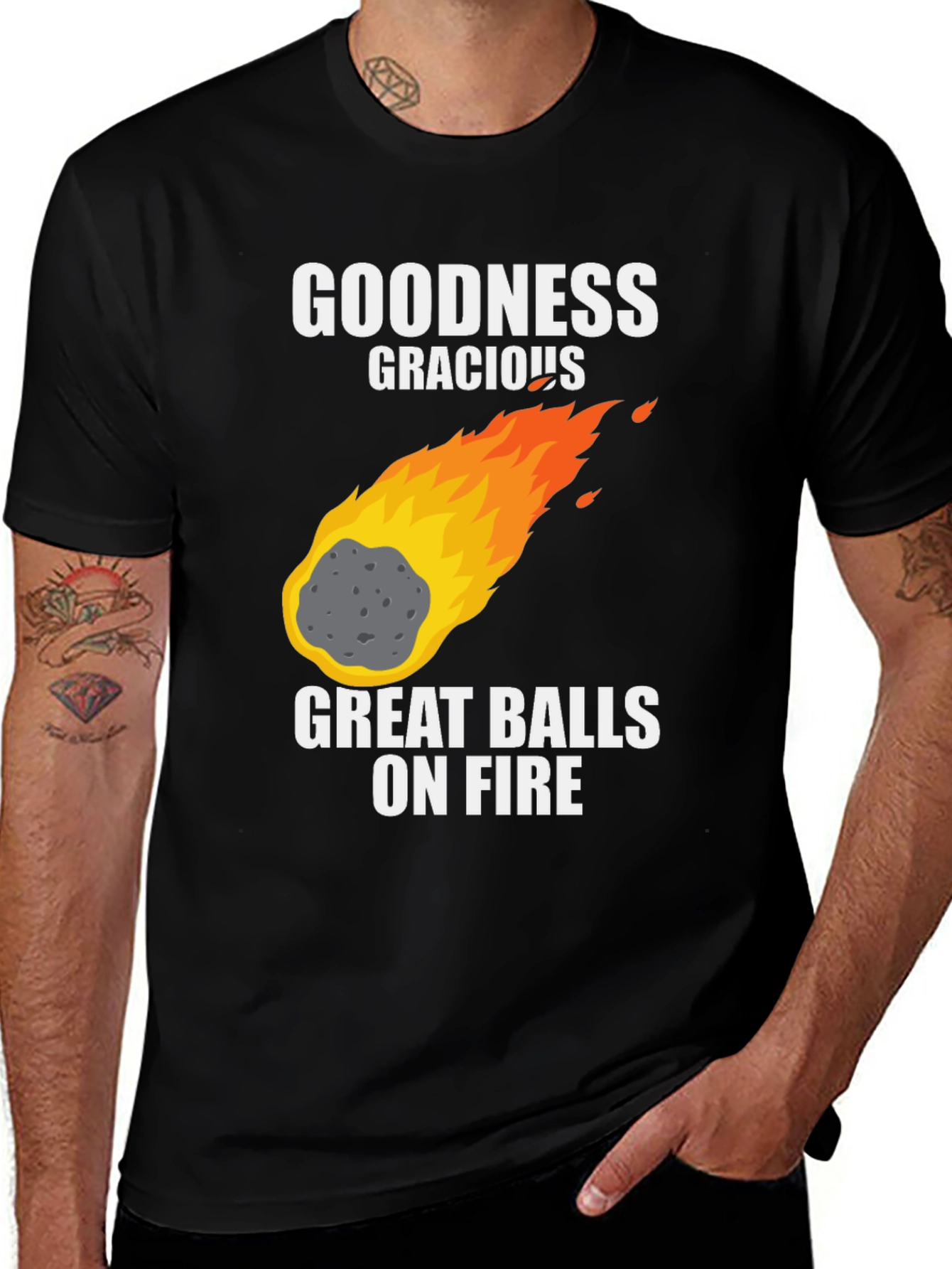 Variant 15 of Goodness Gracious Great Balls On Fire T-Shirt