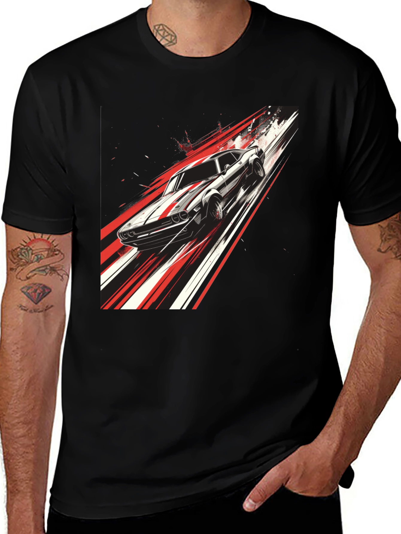 Variant 26 of Classic Car Graphic T-Shirt