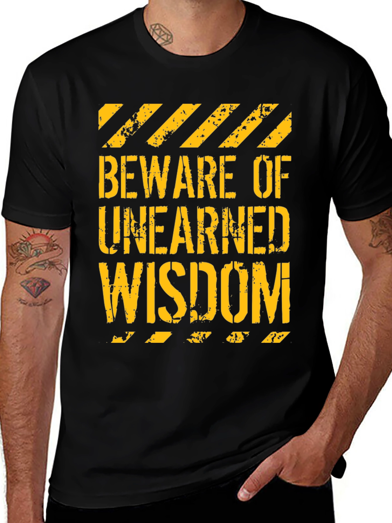 Variant 5 of Beware of Unearned Wisdom Graphic Tee