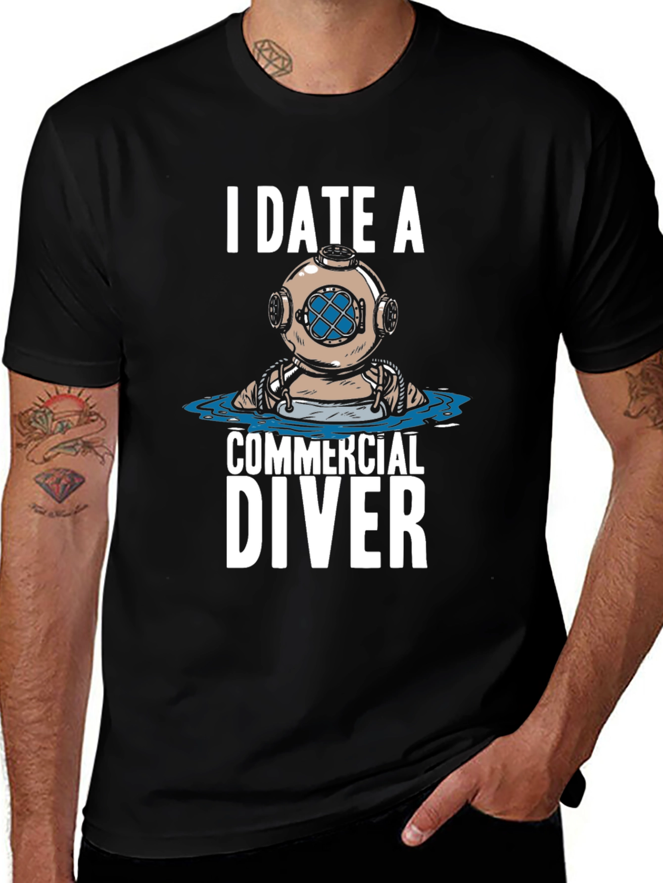 Variant 7 of I Date A Commercial Diver T-Shirt