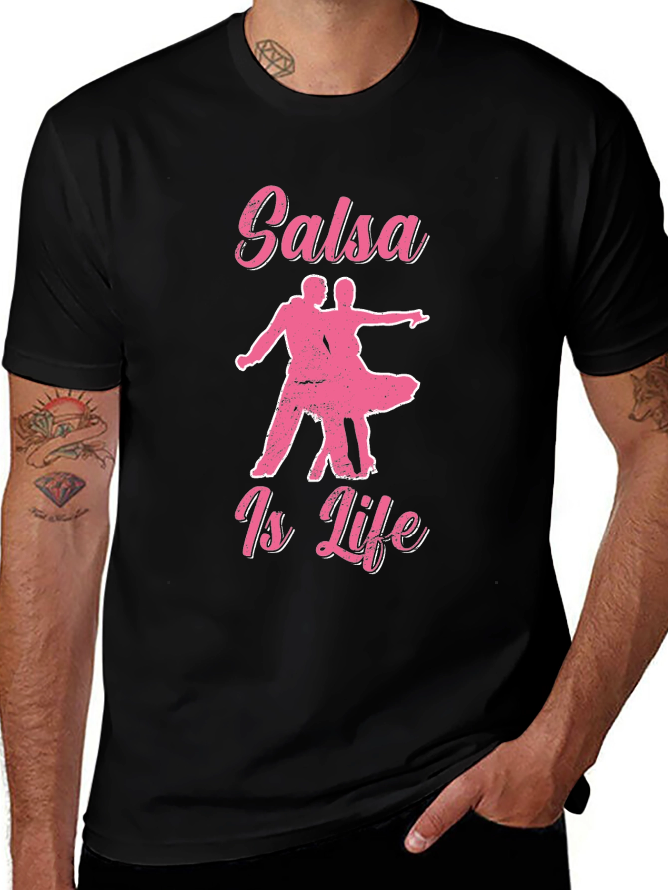 Variant 11 of Salsa Is Life Graphic Tee - Black