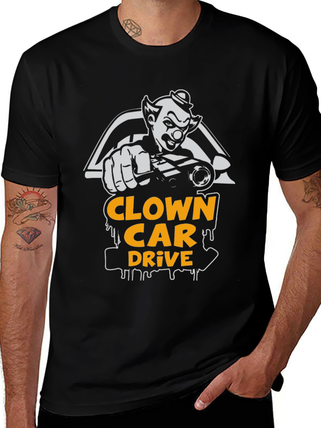 Variant 14 of Clown Car Drive T-Shirt - Funny Graphic Tee