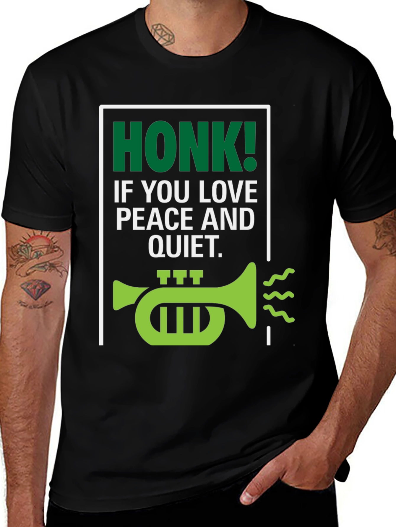 Variant 20 of Honk if You Love Peace T-Shirt