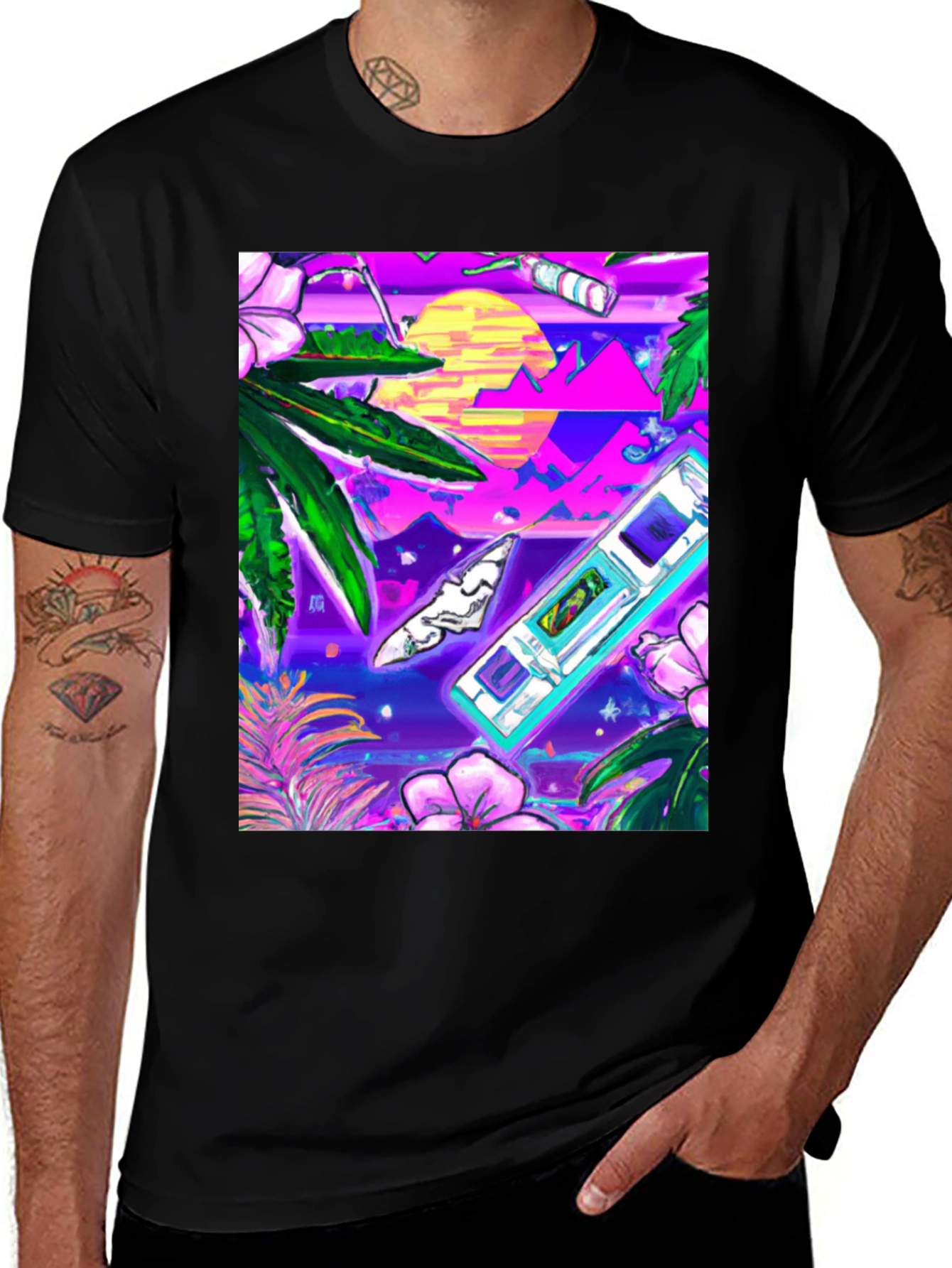 Variant 21 of Vaporwave T-Shirt - Retro Gaming Style