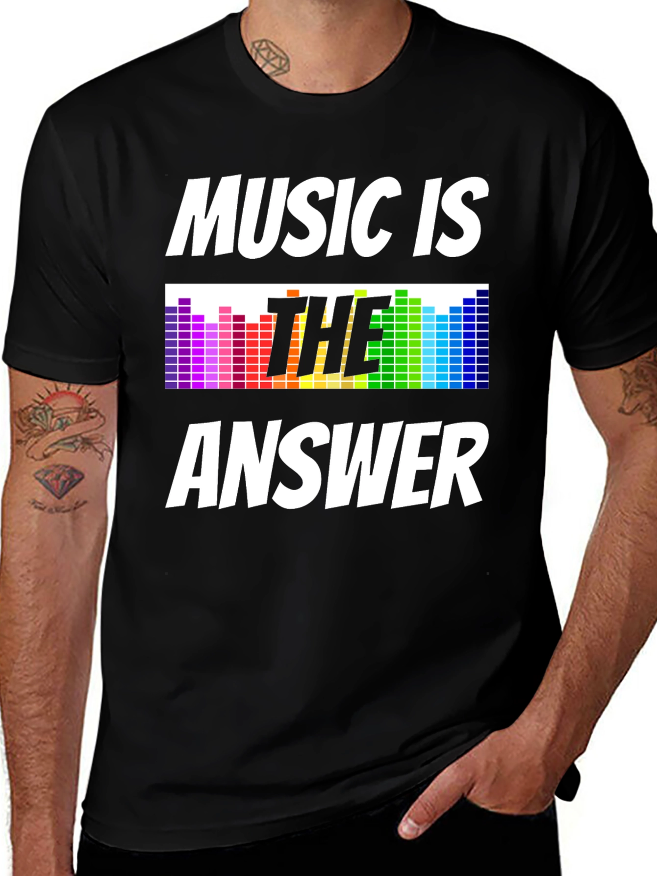 Music Is The Answer Graphic T-Shirt