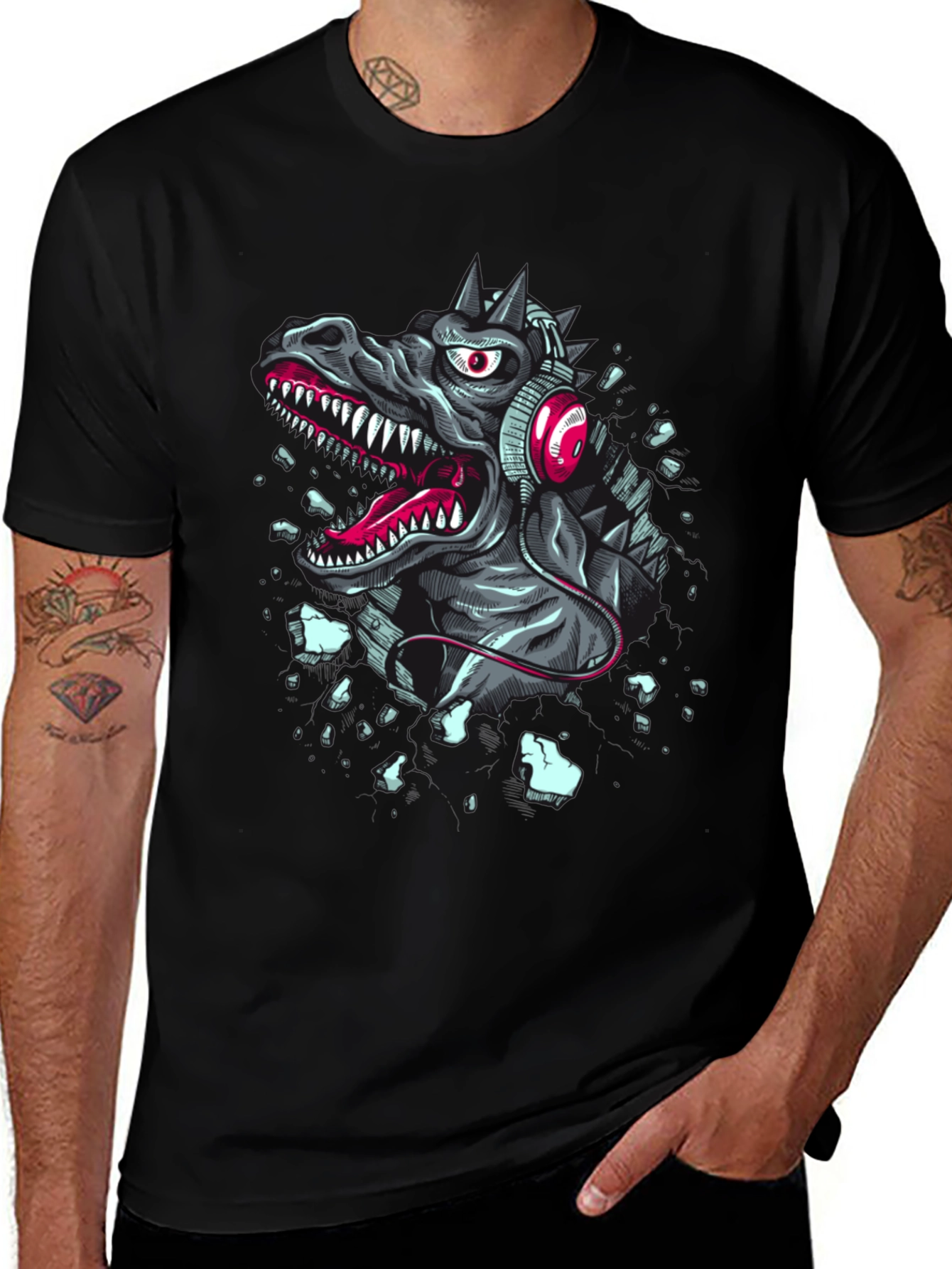 Variant 25 of Dinosaur DJ Graphic Tee - Rock Your Style