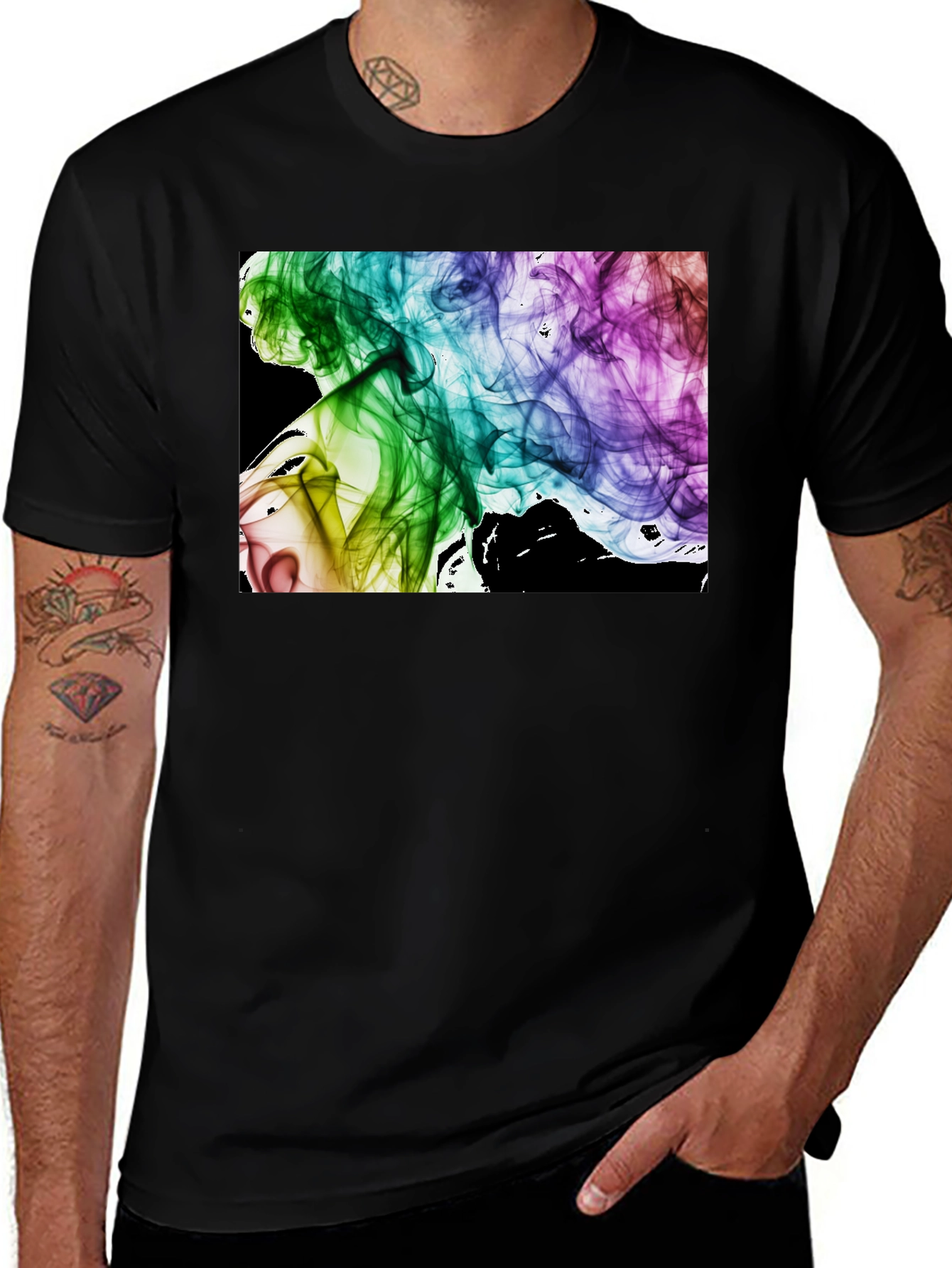 Variant 13 of Rainbow Smoke Graphic Tee