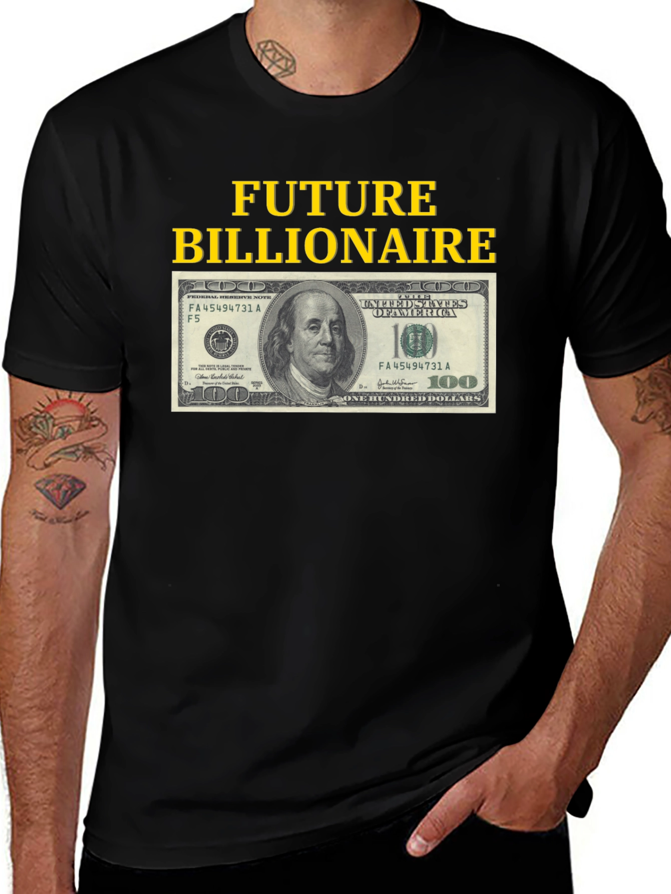 Variant 18 of Future Billionaire T-Shirt - Bold Statement Tee