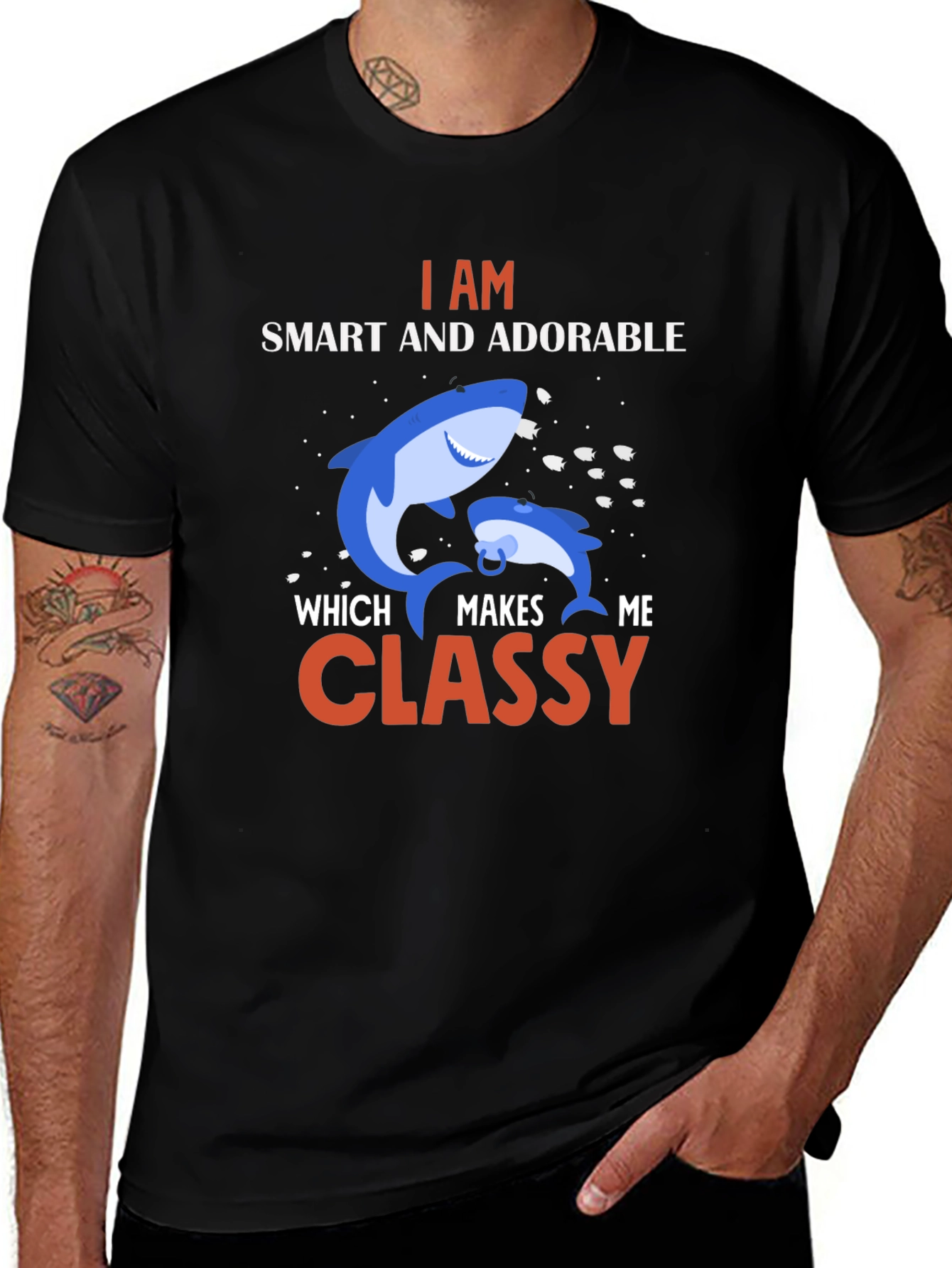 Smart & Classy Shark Graphic Tee