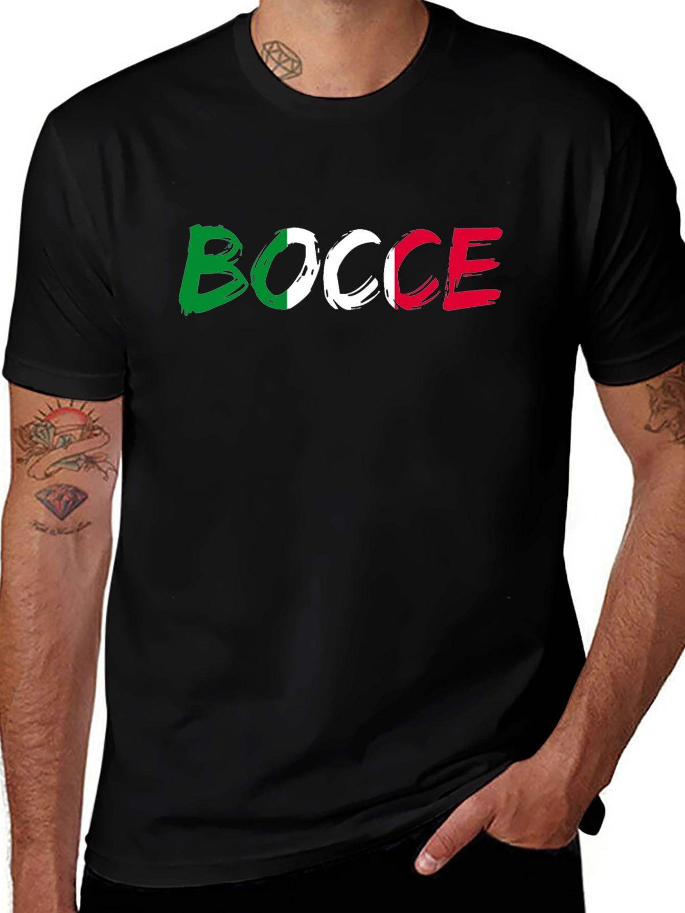 Bocce Italian Flag T-Shirt
